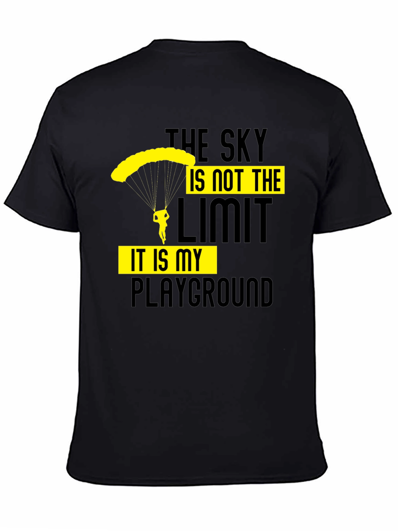 Skydiving Playground Graphic Tee - Black