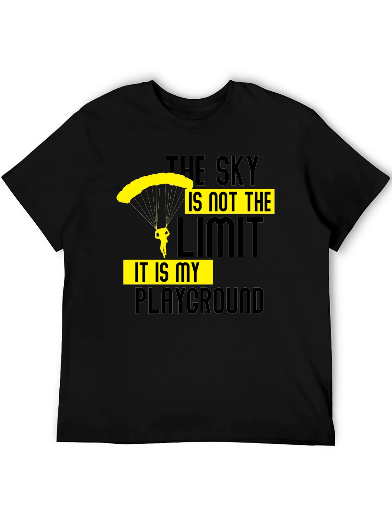 Skydiving Playground Graphic Tee - Black