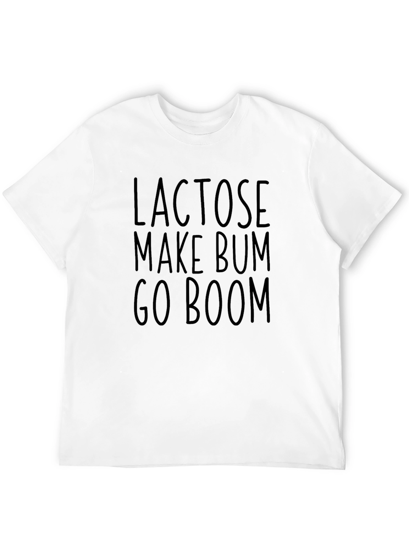 Lactose Make Bum Go Boom Black T-Shirt
