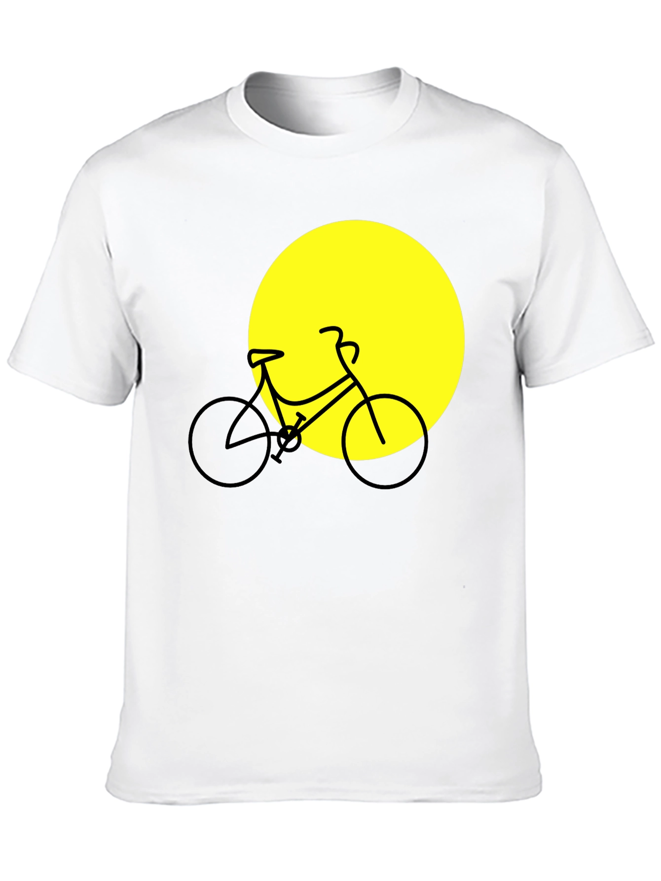 Bike Silhouette Graphic Tee - Black Cotton Blend