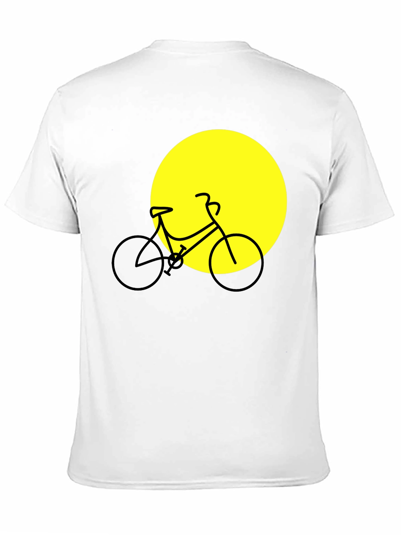 Bike Silhouette Graphic Tee - Black Cotton Blend