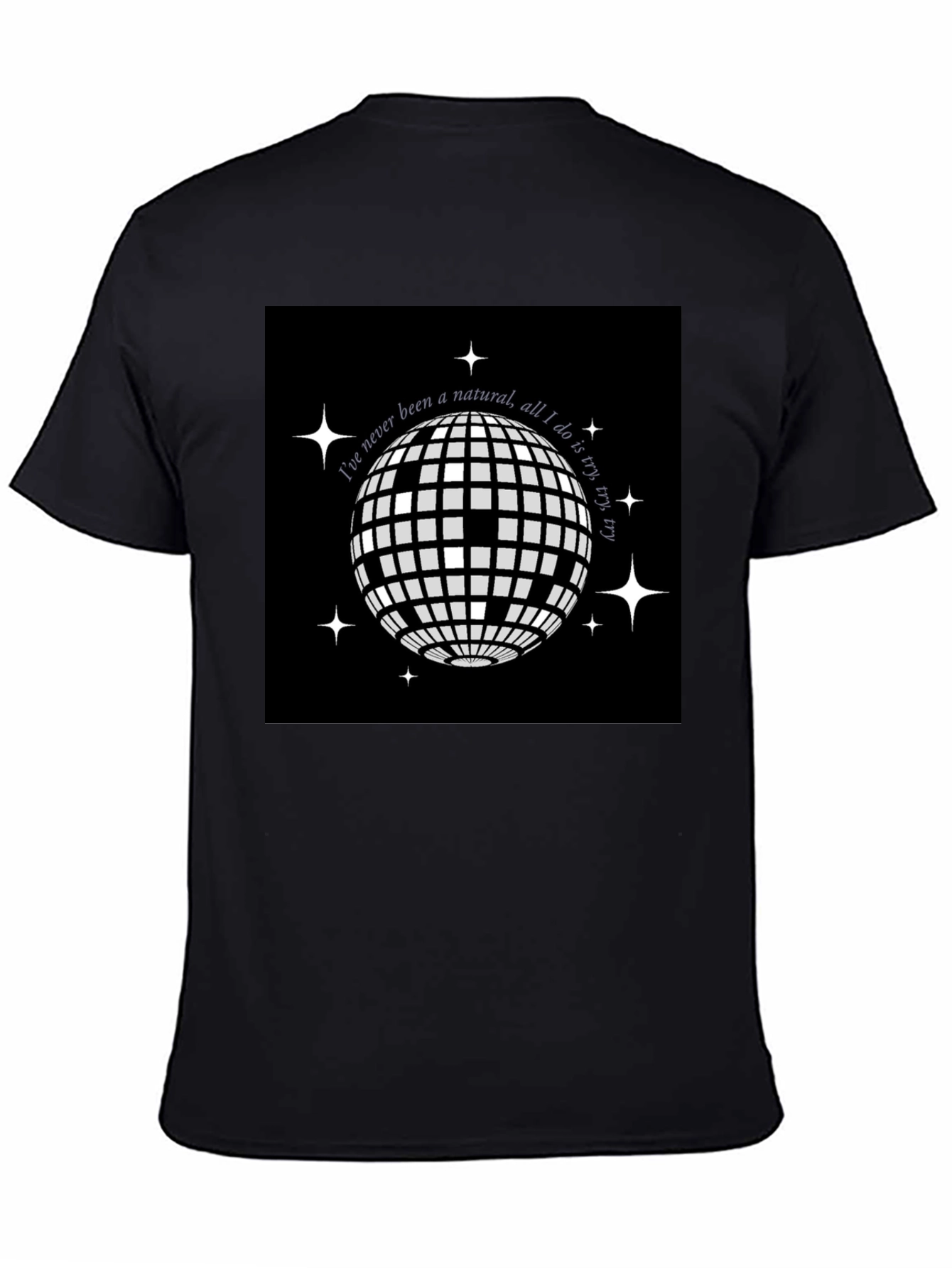 Disco Ball Graphic Tee - Try Try Try
