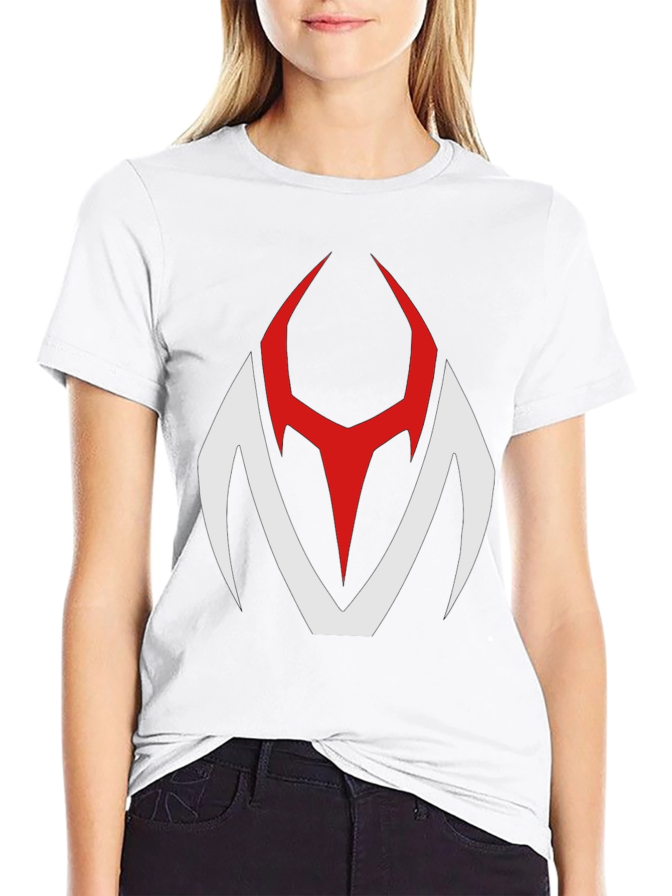 Modern Graphic T-Shirt - Red & White Logo