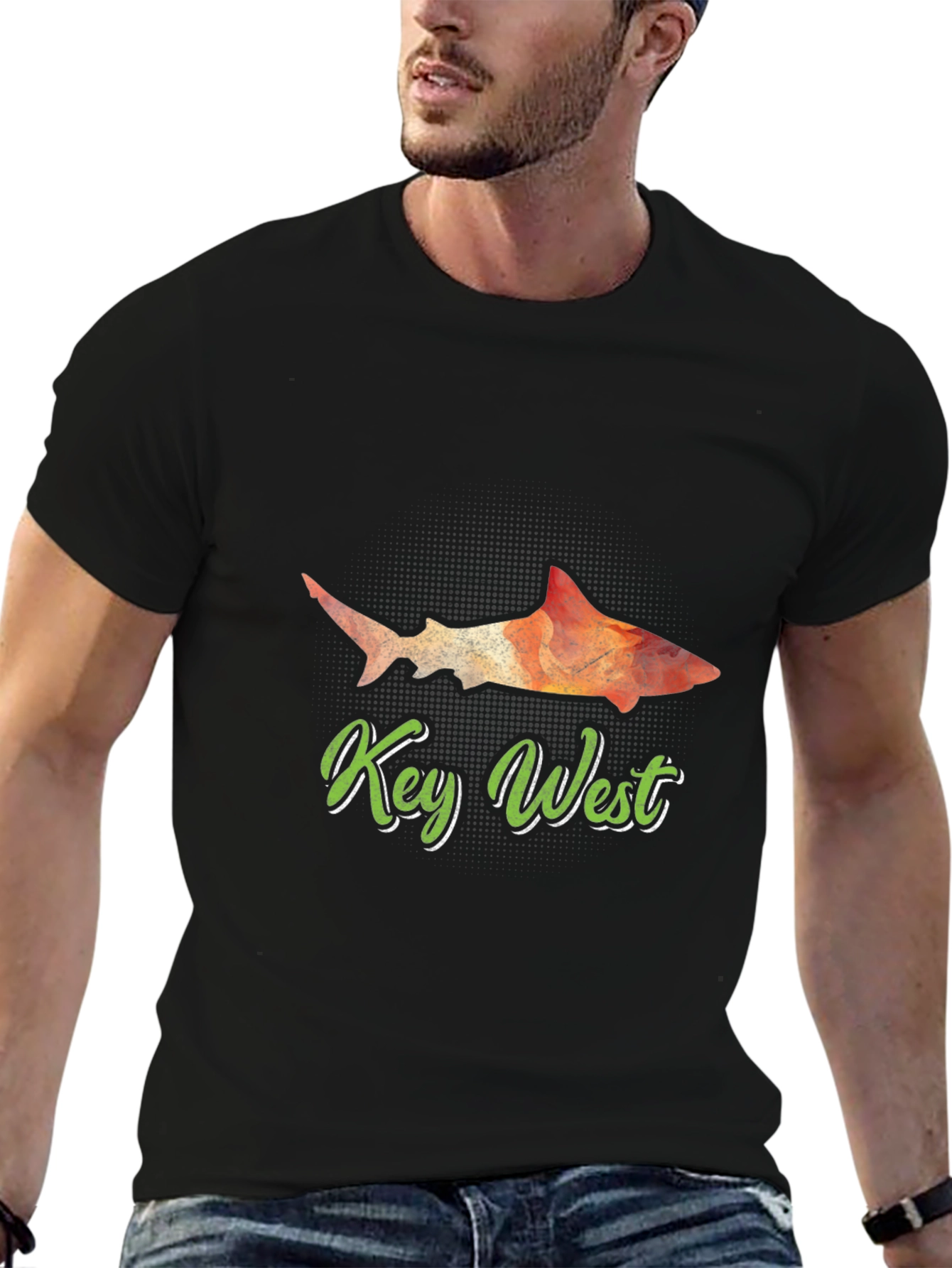 Key West Shark Graphic Tee