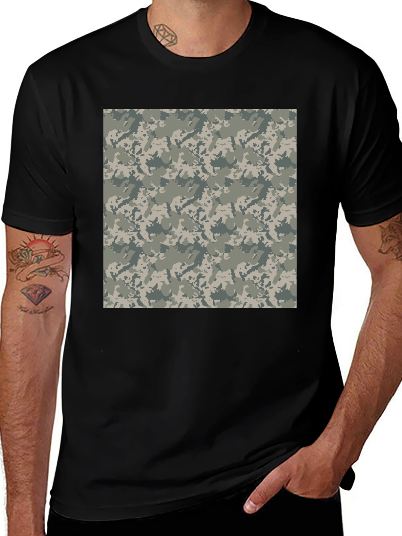 Camo Pattern T-Shirt