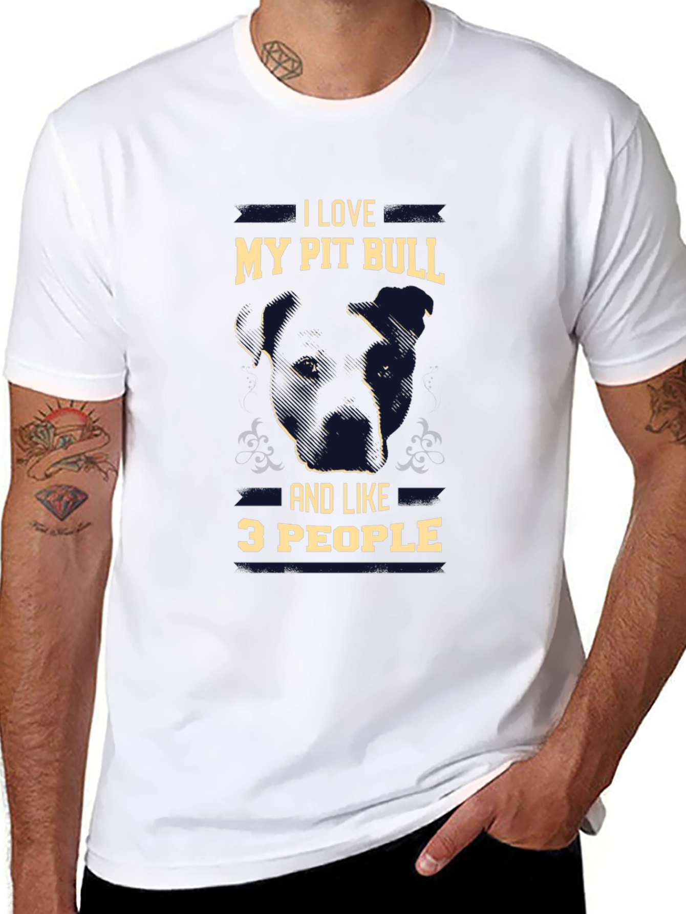 I Love My Pit Bull T-Shirt