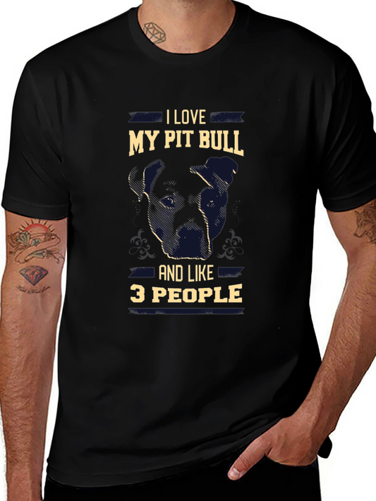 I Love My Pit Bull T-Shirt