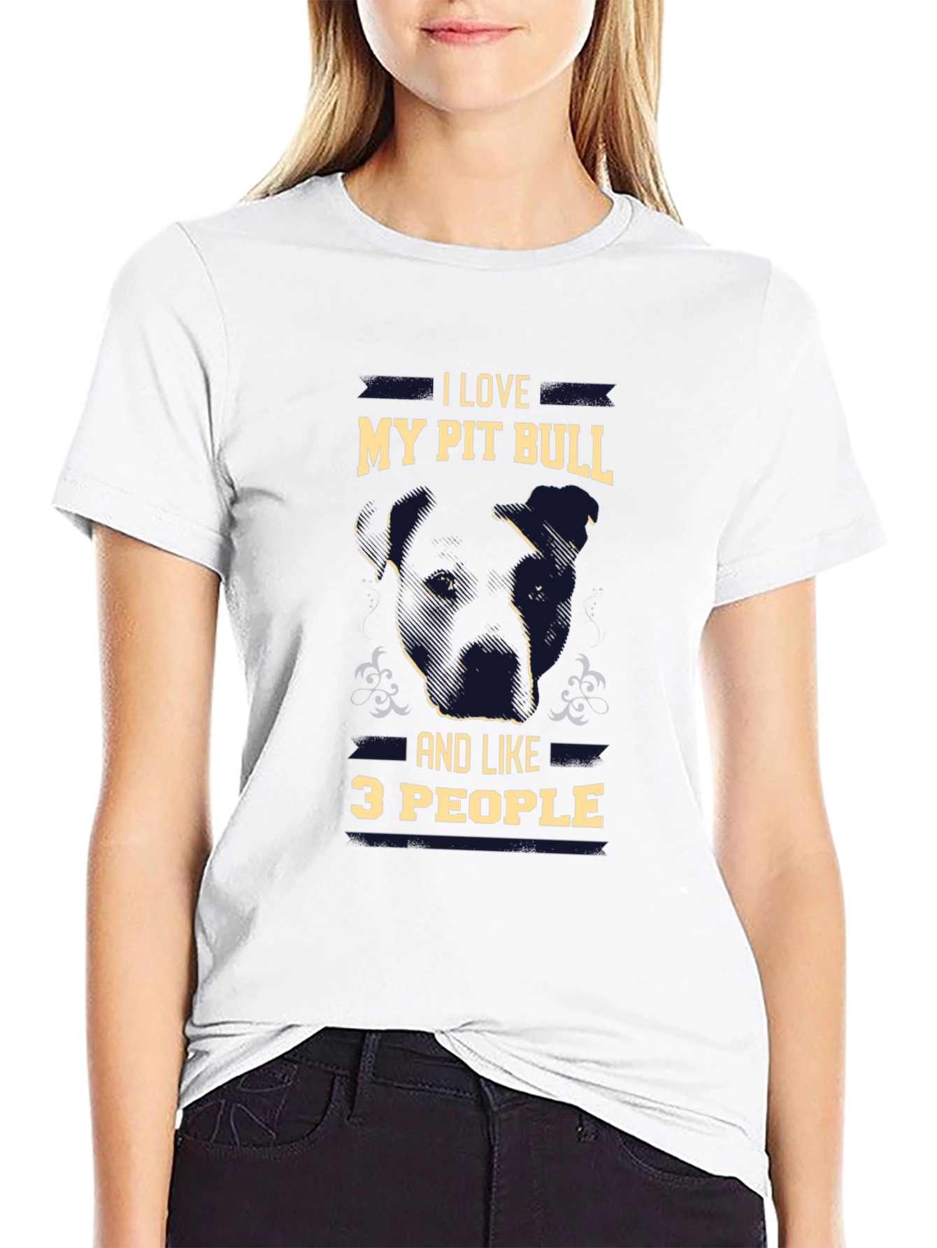 I Love My Pit Bull T-Shirt