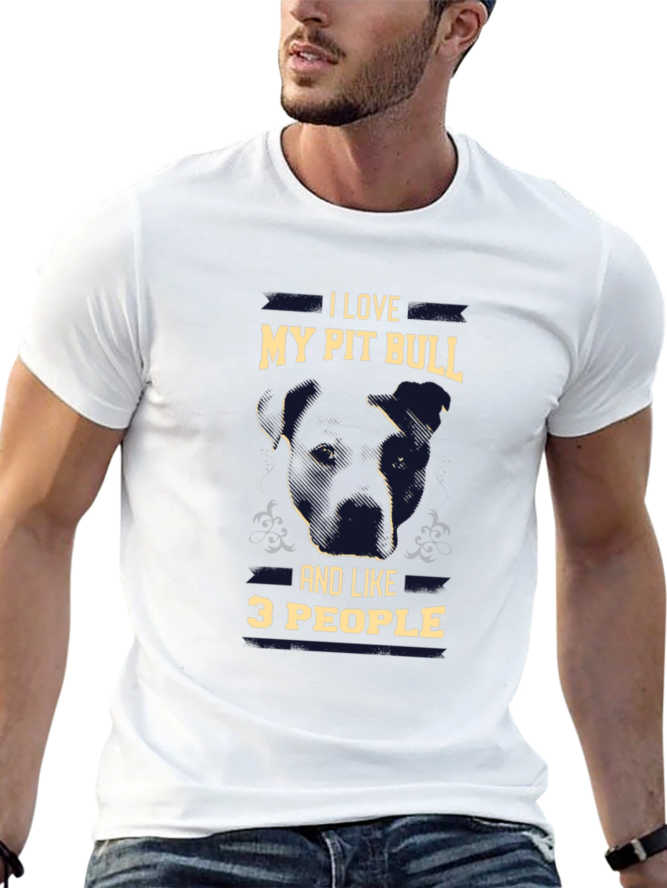 I Love My Pit Bull T-Shirt