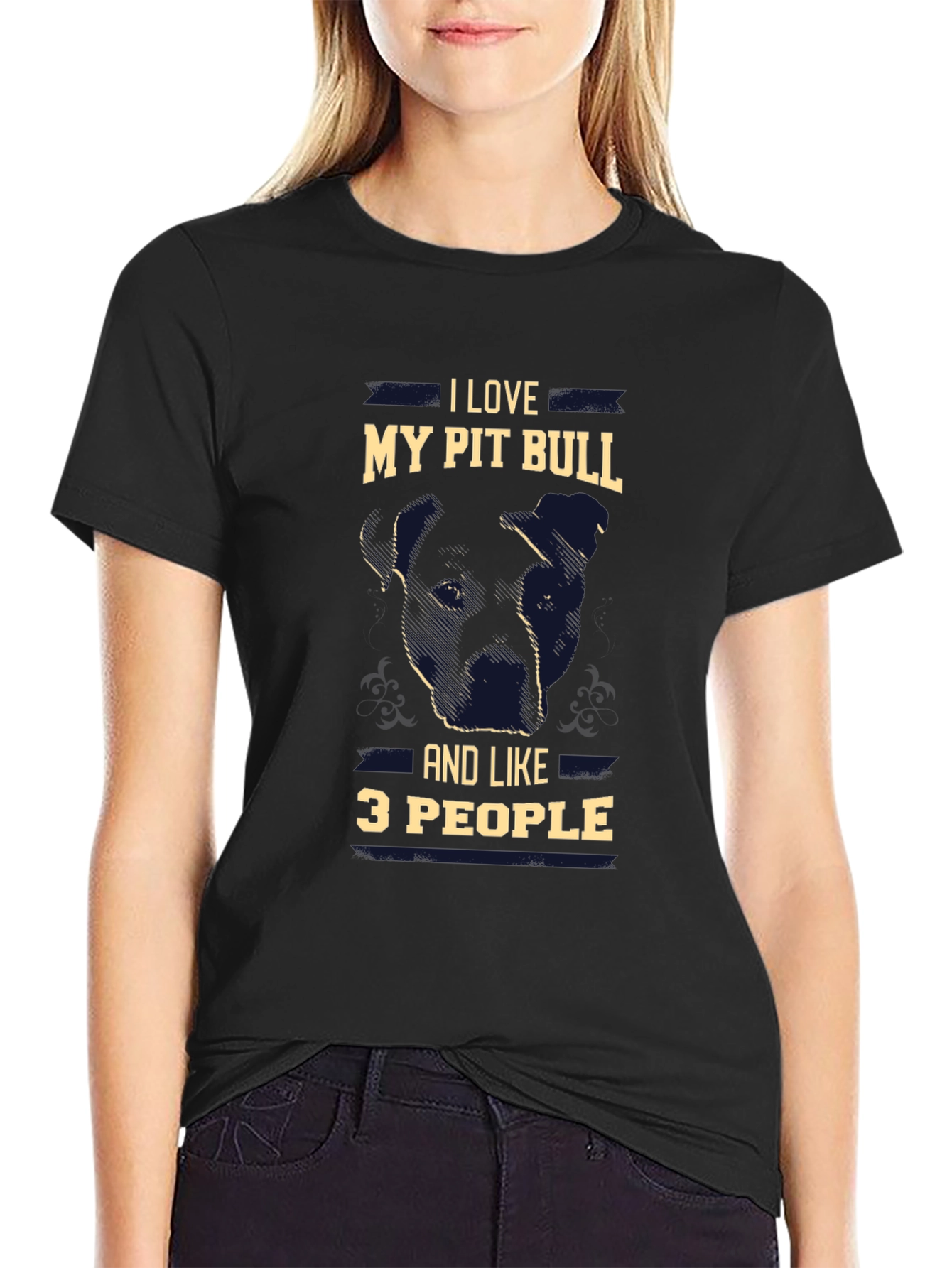 I Love My Pit Bull T-Shirt