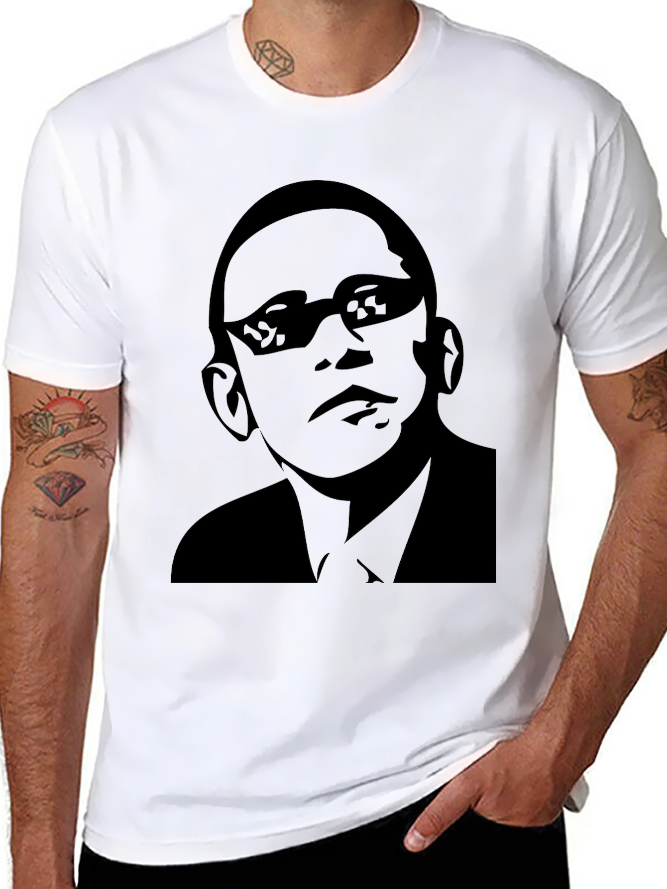 Silhouette Graphic Tee - Mens Black T-Shirt