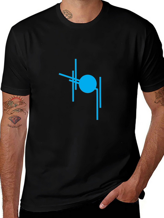 Abstract Graphic Black T-Shirt - Modern Design