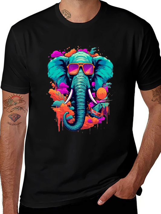 Cool Elephant Graphic Tee - Stylish Unisex T-Shirt