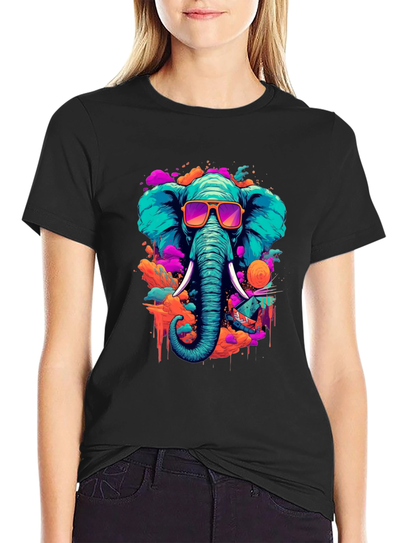 Cool Elephant Graphic Tee - Stylish Unisex T-Shirt