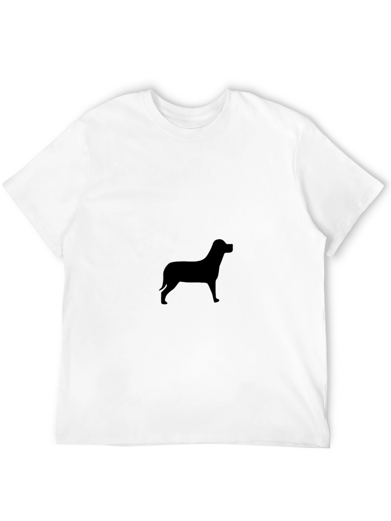 Dog Silhouette Black T-Shirt