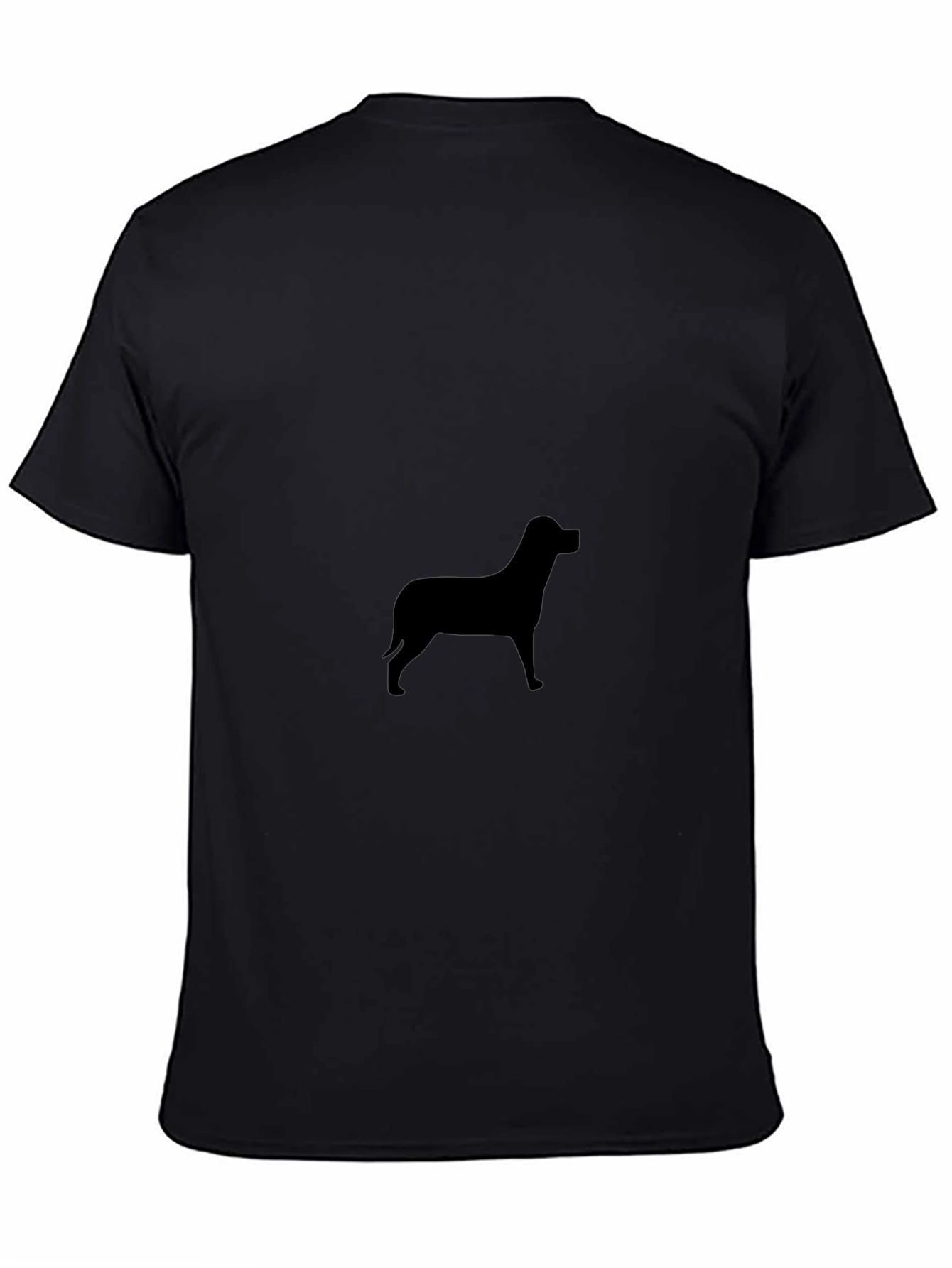 Dog Silhouette Black T-Shirt