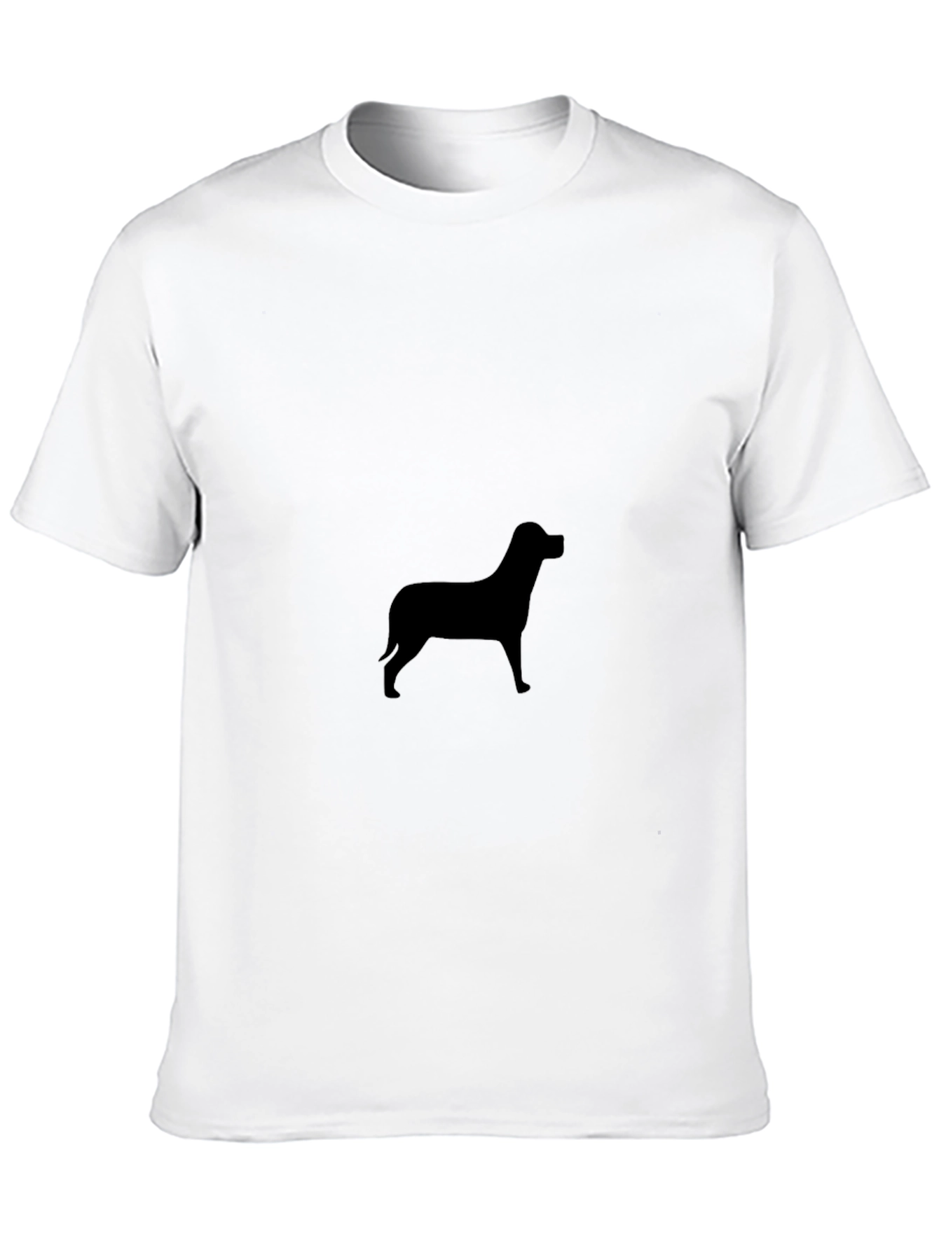 Dog Silhouette Black T-Shirt
