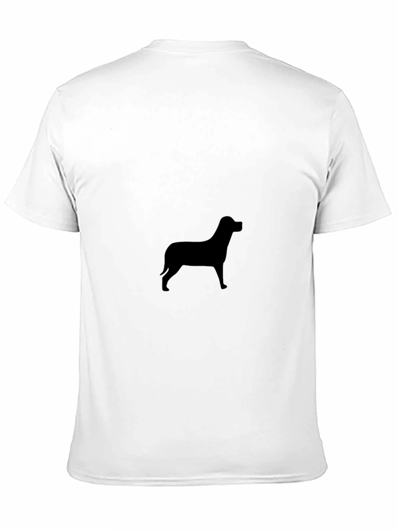Dog Silhouette Black T-Shirt