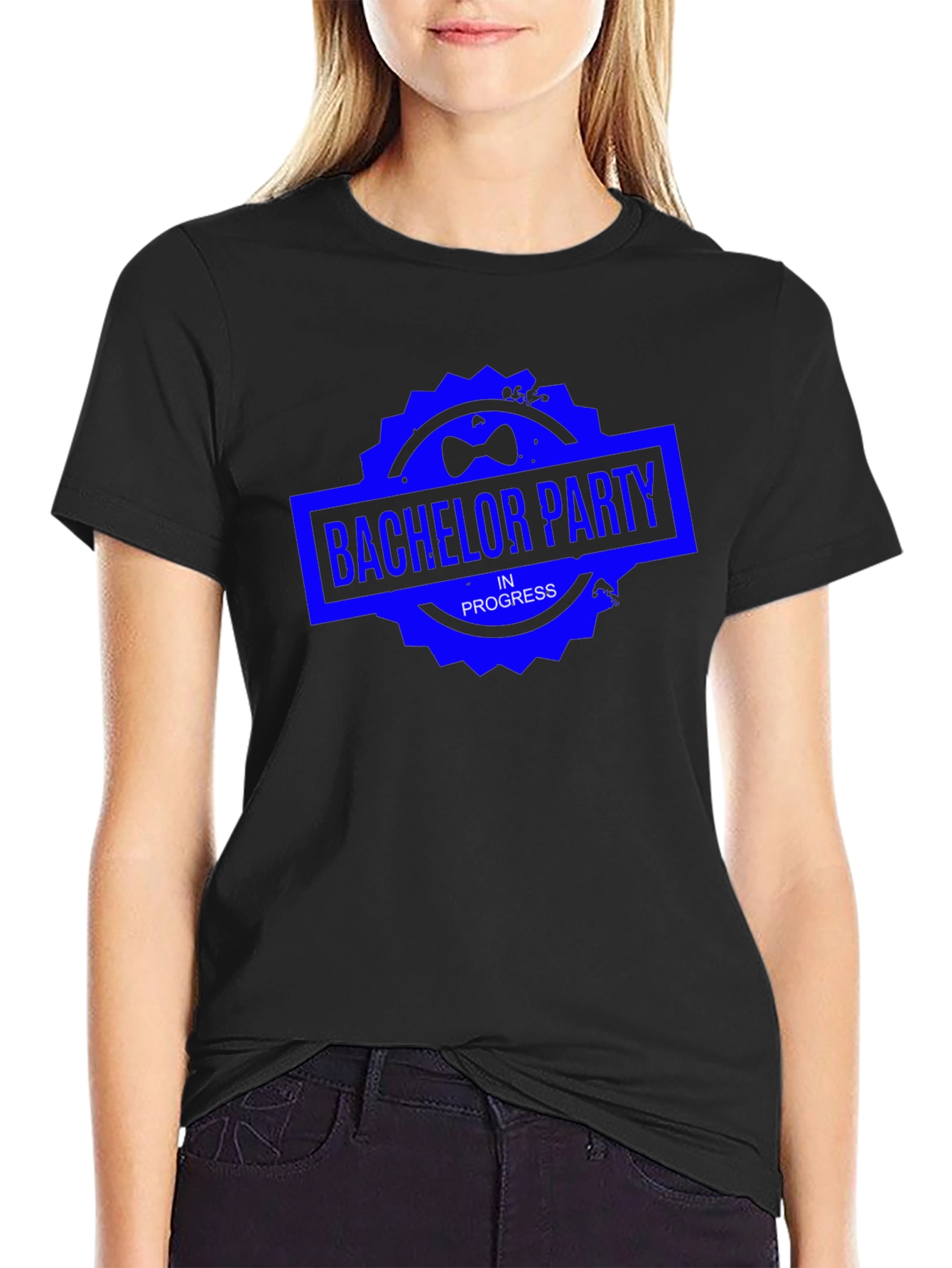 Bachelor Party in Progress Crew T-Shirt