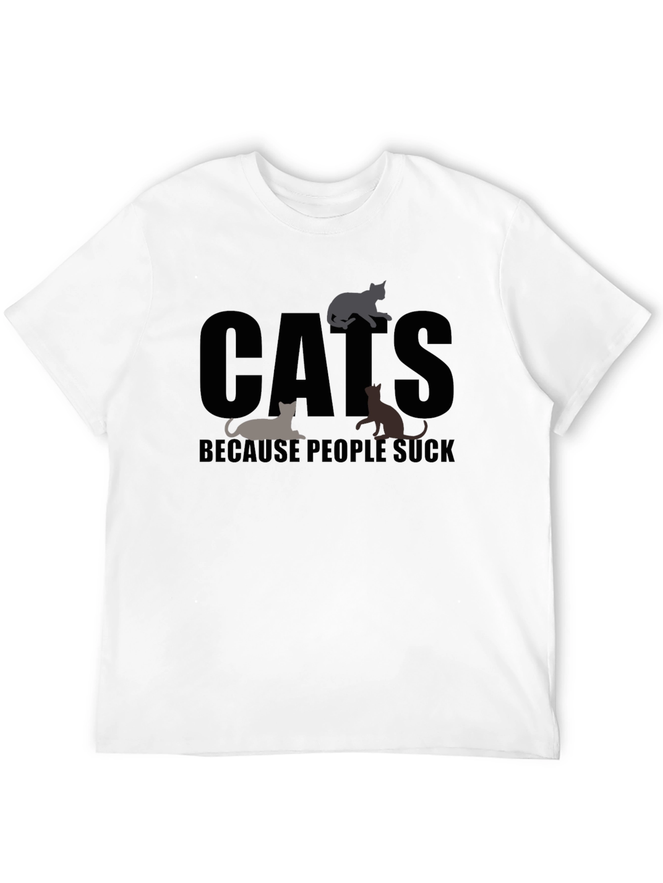 Cats Because People Suck T-Shirt