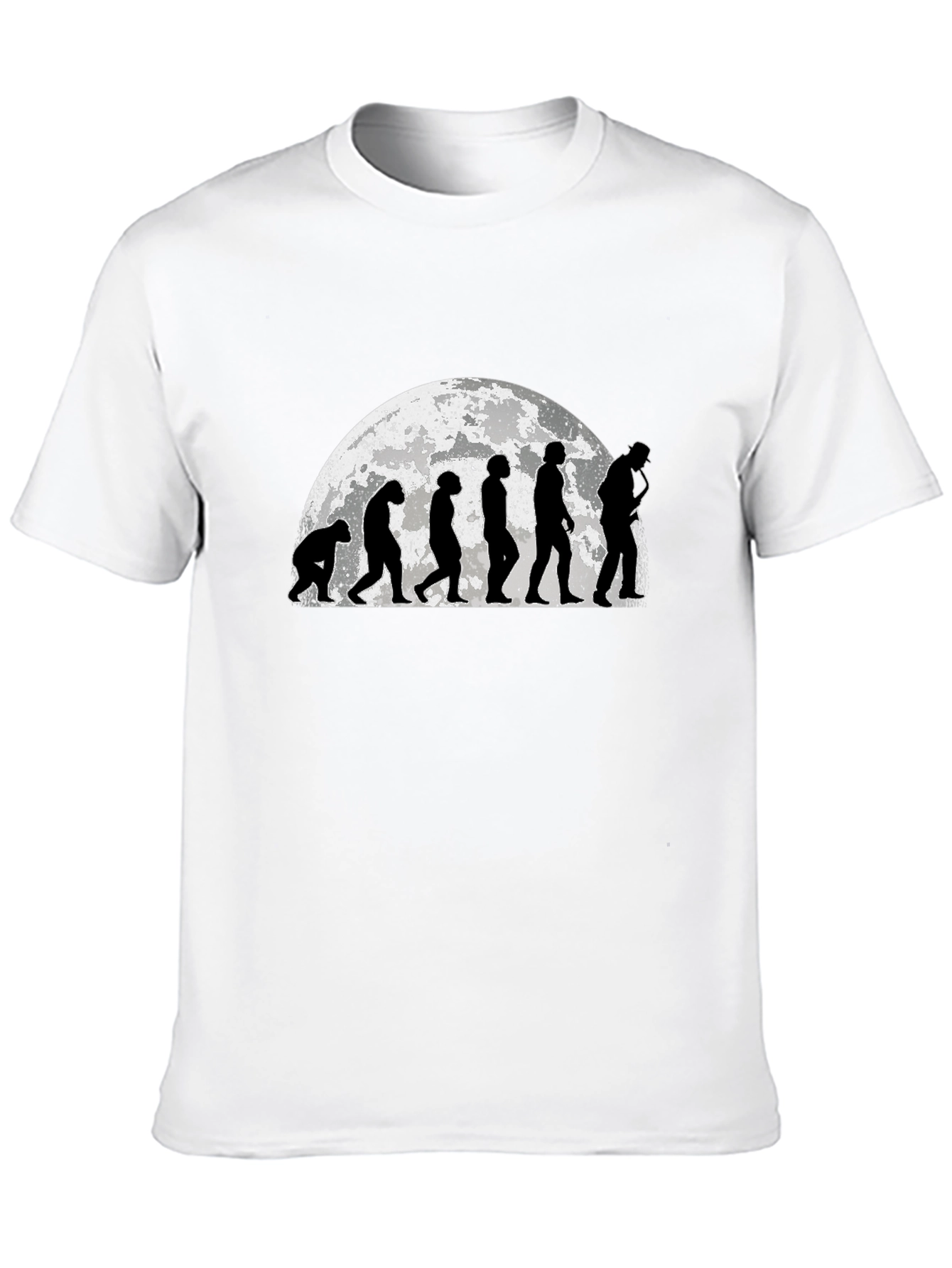 Evolution of Man Black Graphic Tee