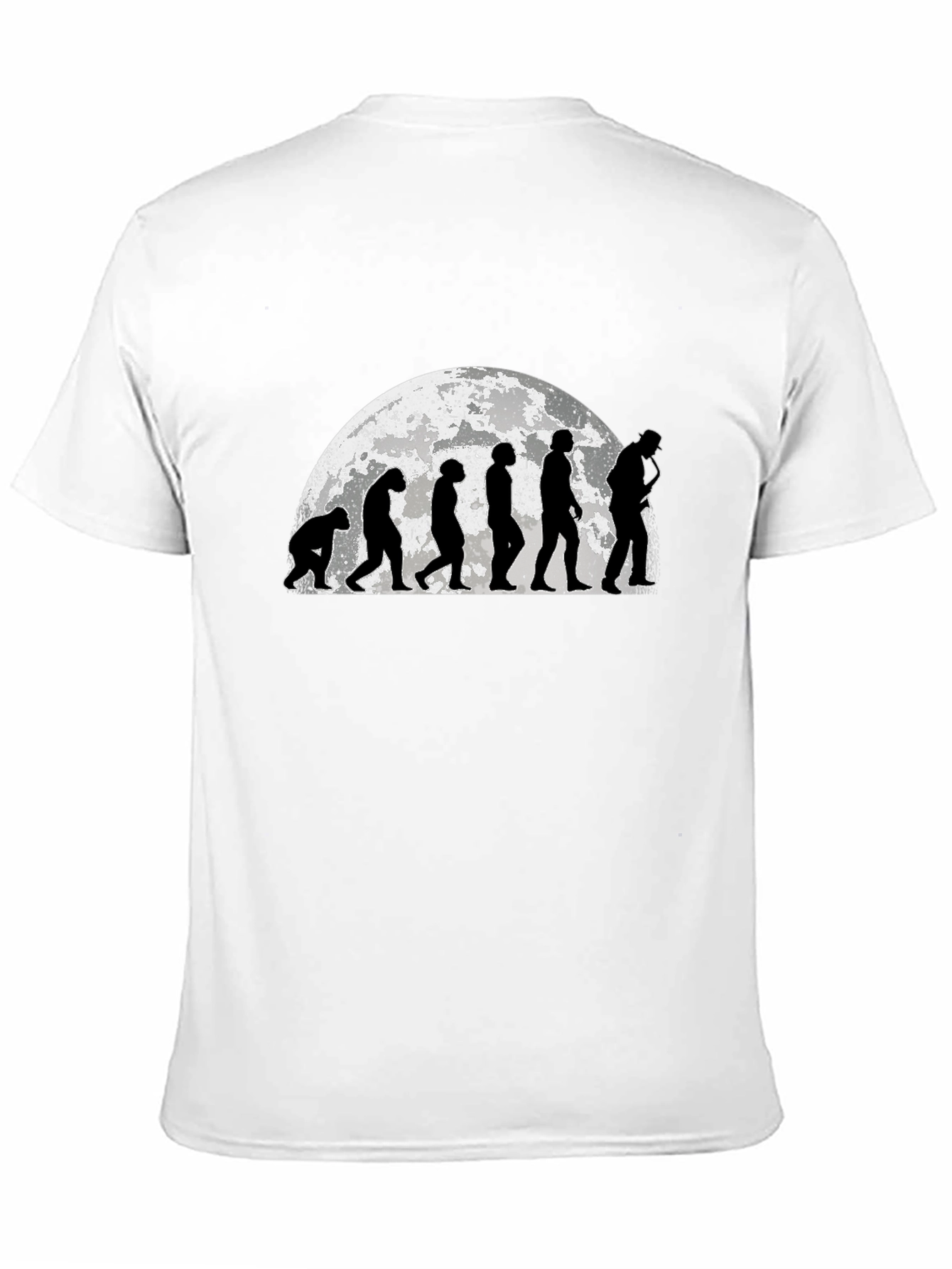 Evolution of Man Black Graphic Tee