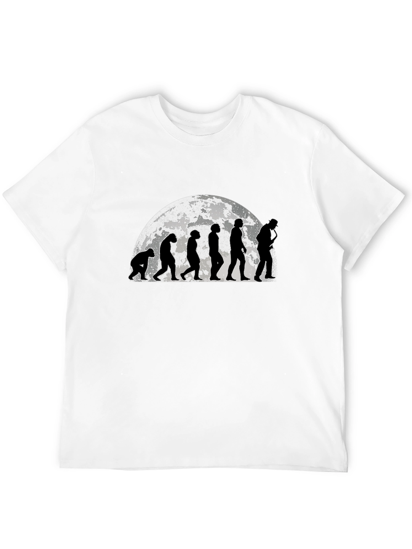 Evolution of Man Black Graphic Tee