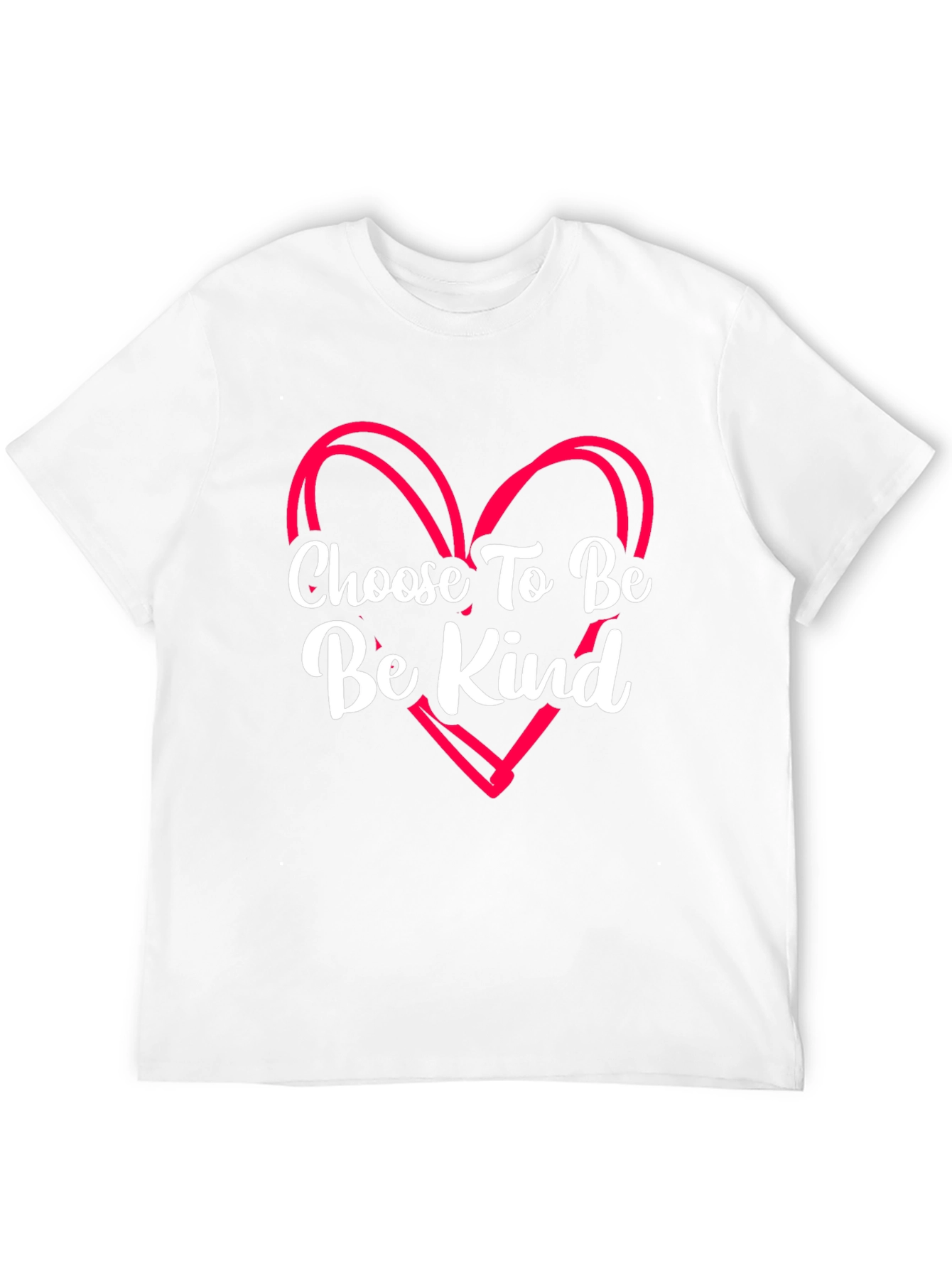 Choose To Be Kind Black T-Shirt with Heart
