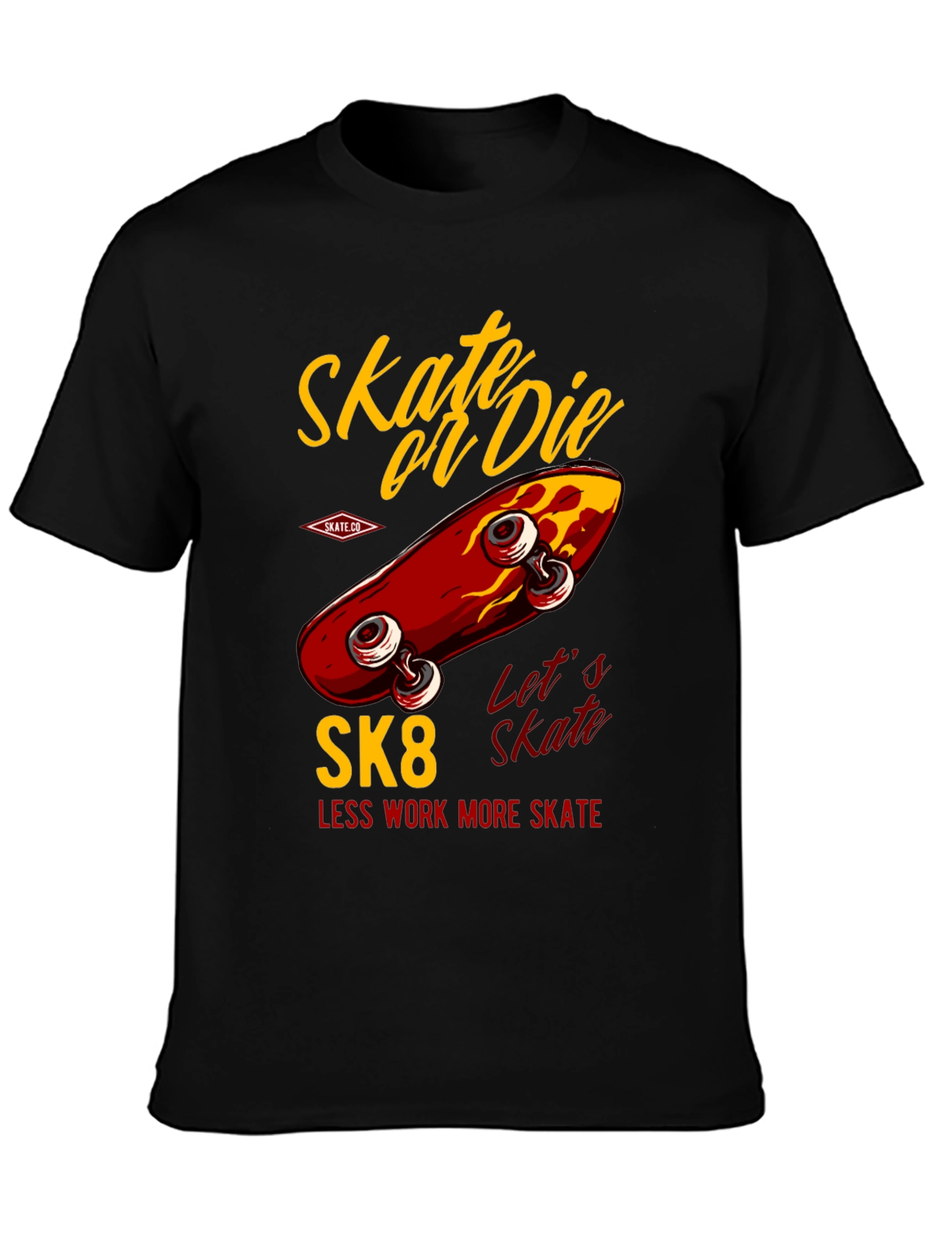 Skate or Die T-Shirt - Retro Skateboard Design