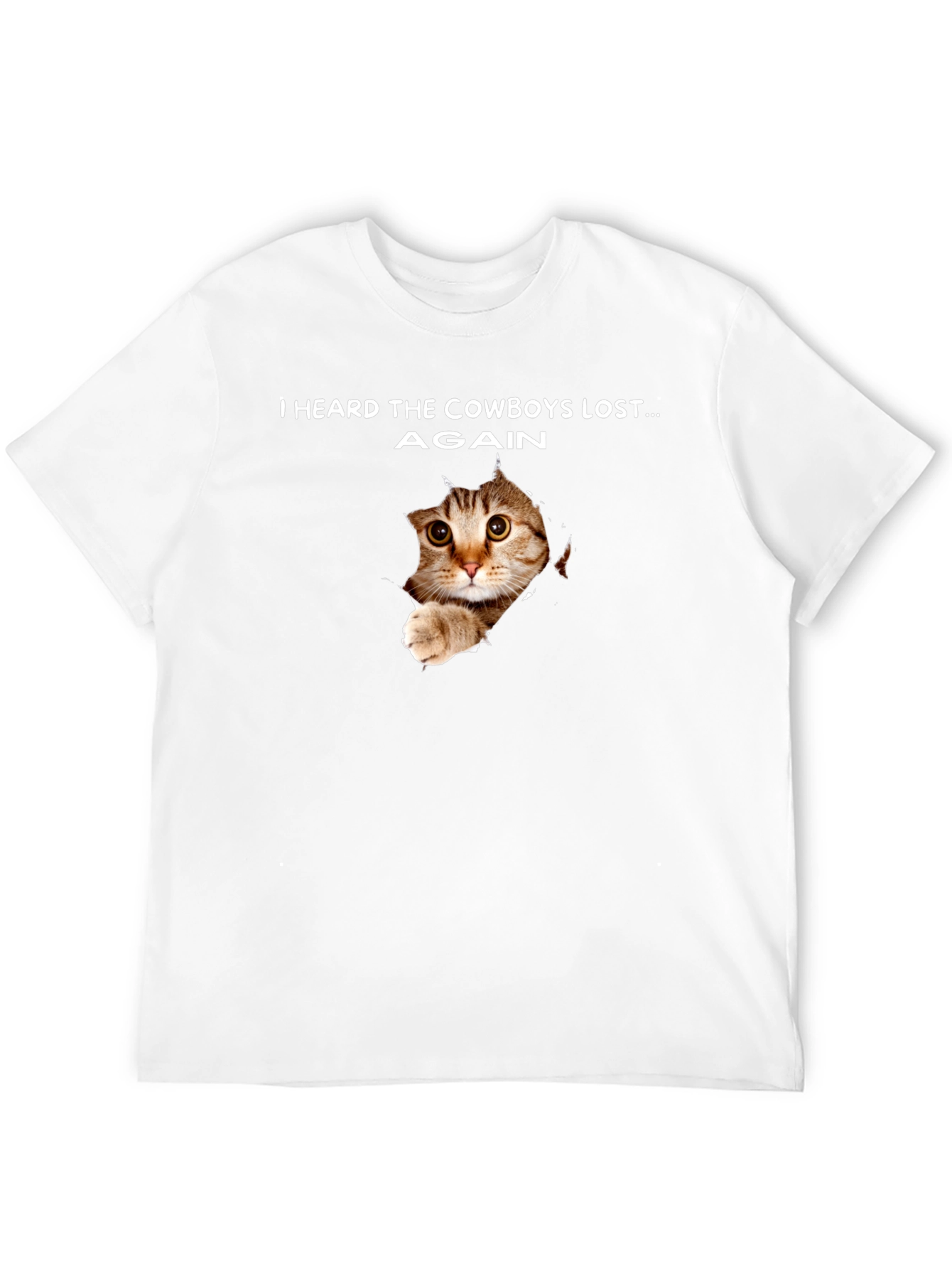 Cowboys Lost Again Cat T-Shirt