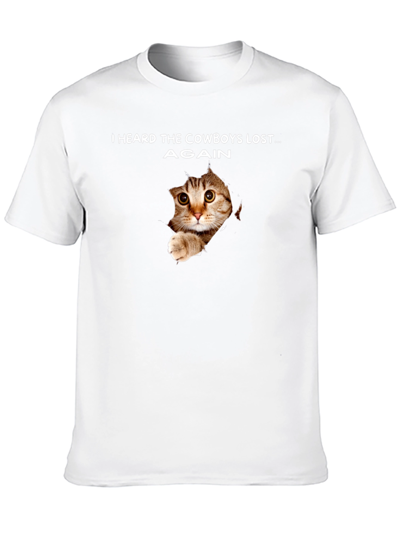 Cowboys Lost Again Cat T-Shirt