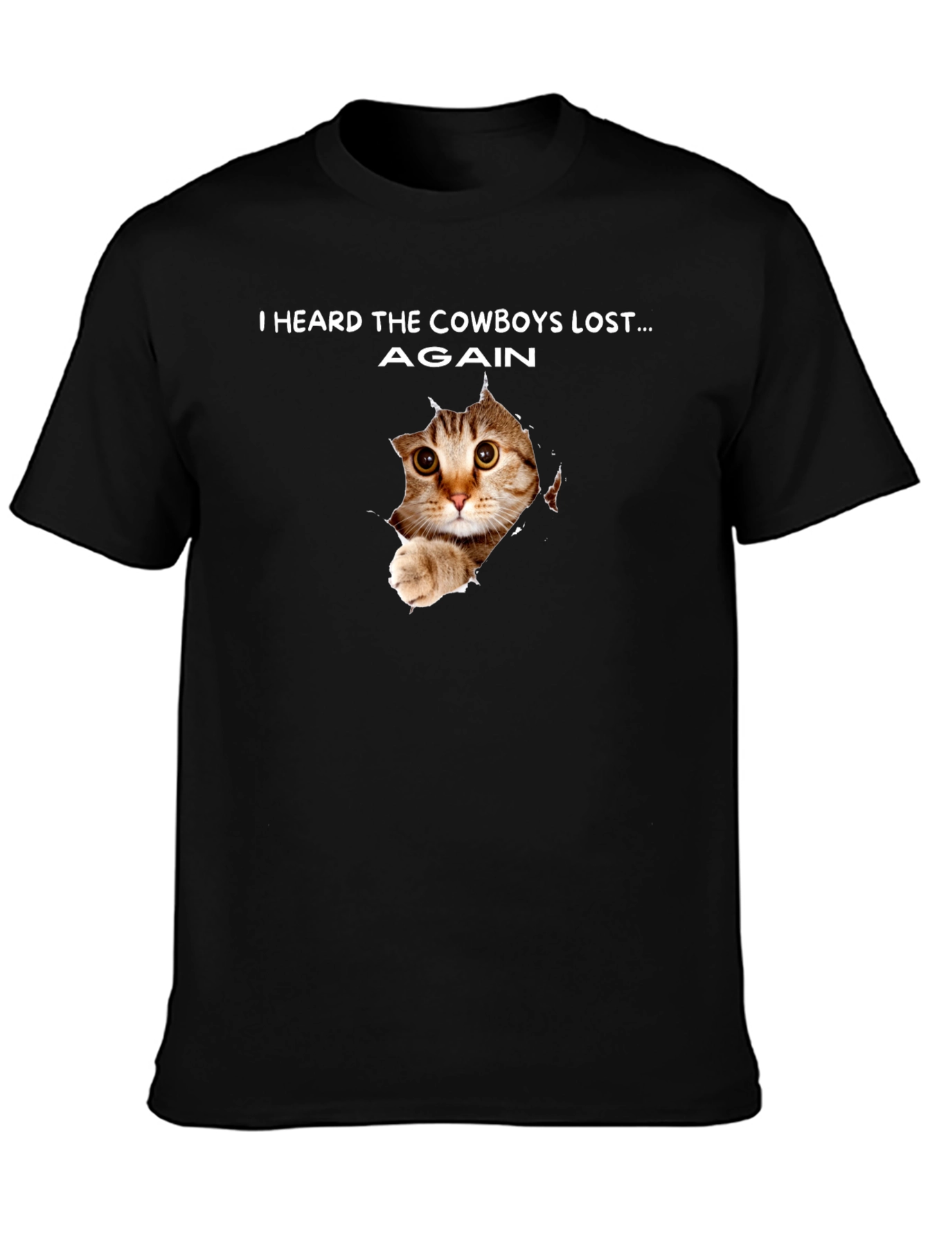 Cowboys Lost Again Cat T-Shirt