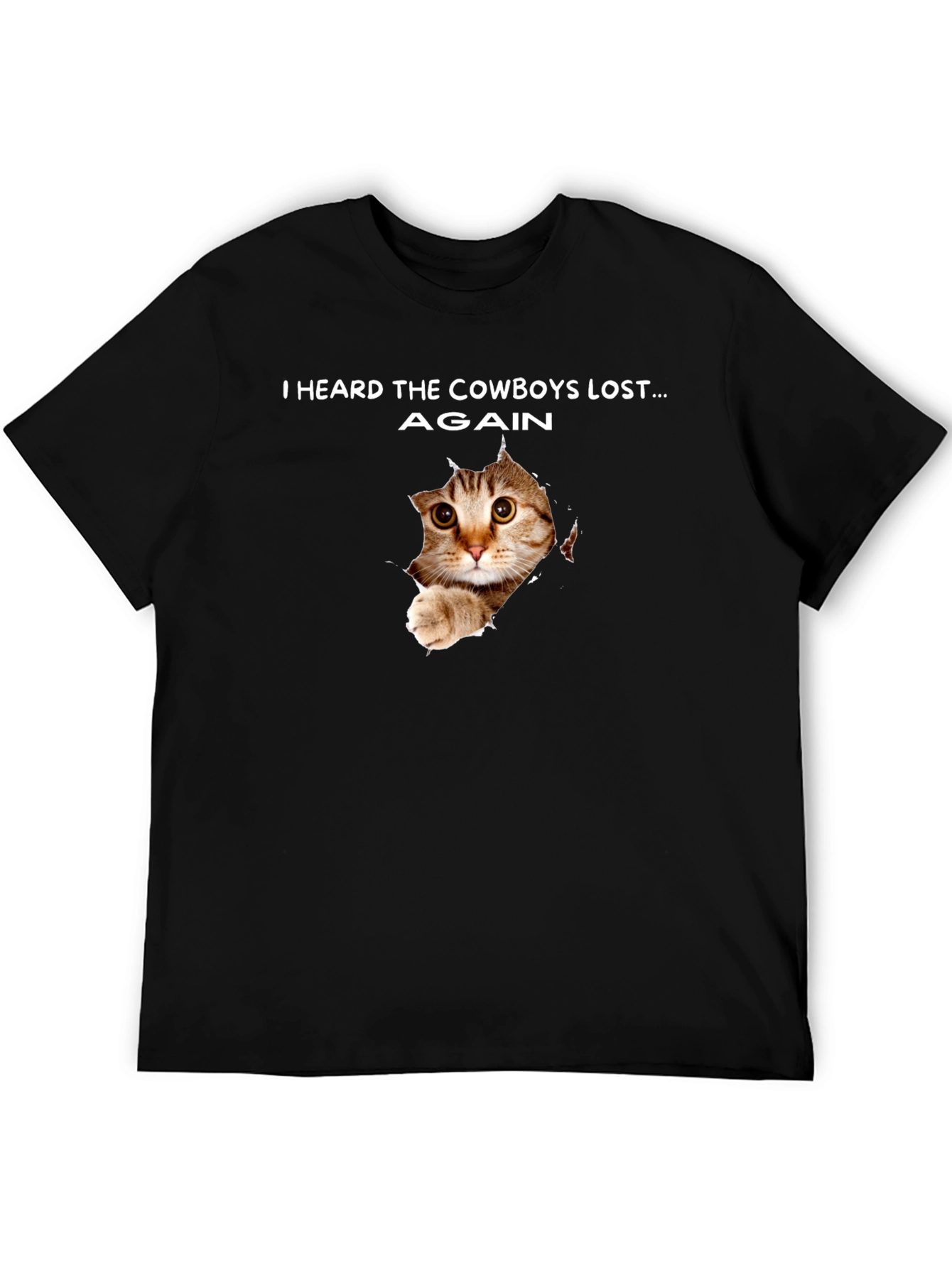 Cowboys Lost Again Cat T-Shirt