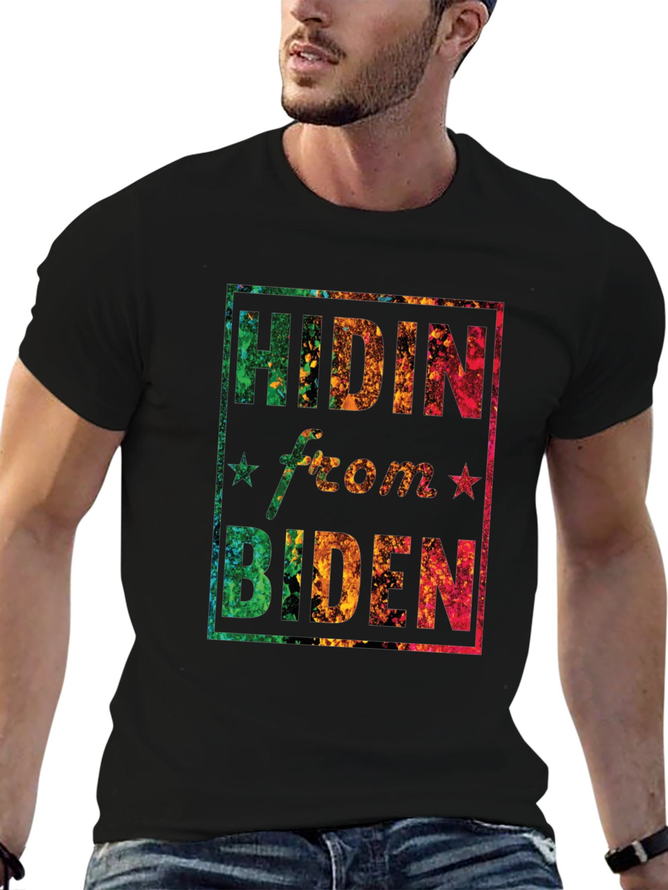 Hidin from Biden Graphic T-Shirt