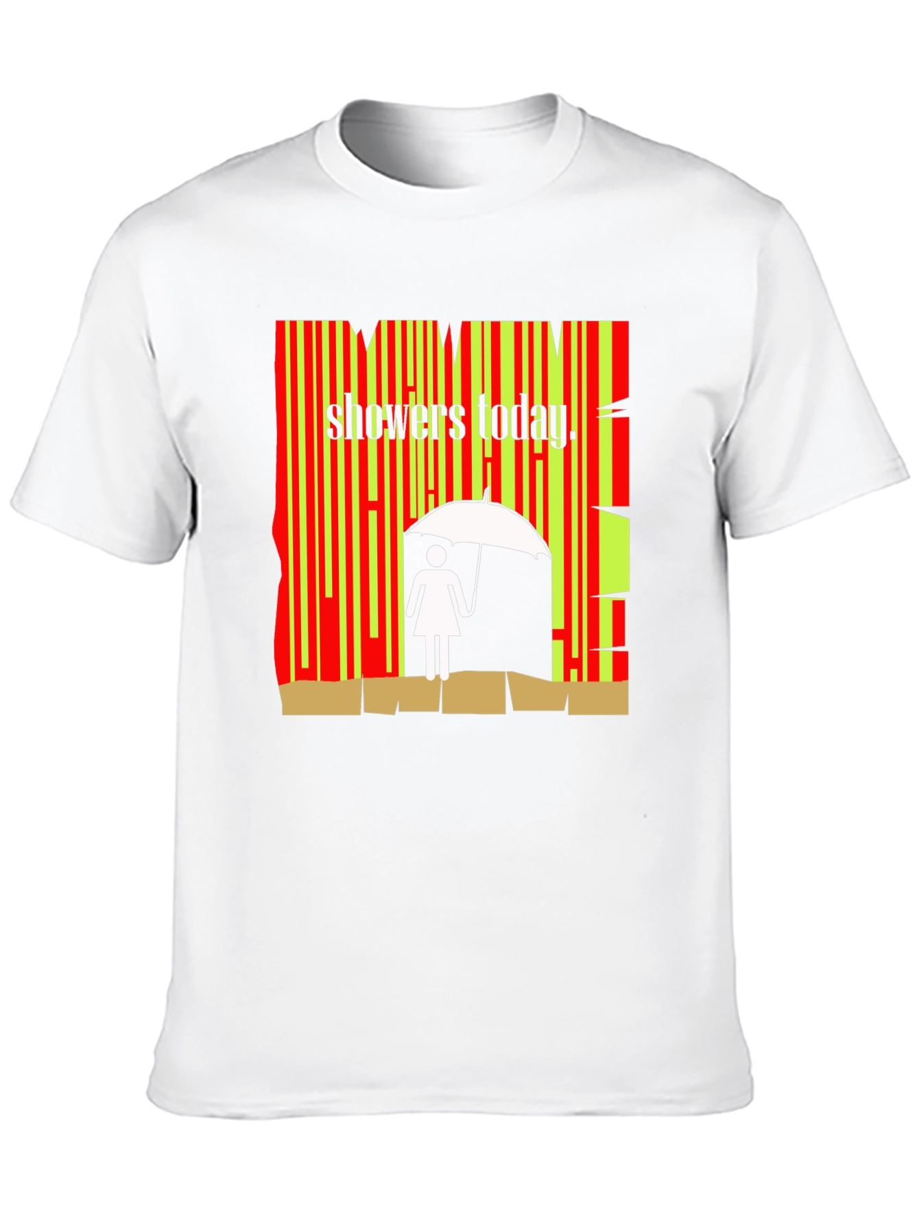 Showers Today Graphic Tee - Quirky Weather Humor