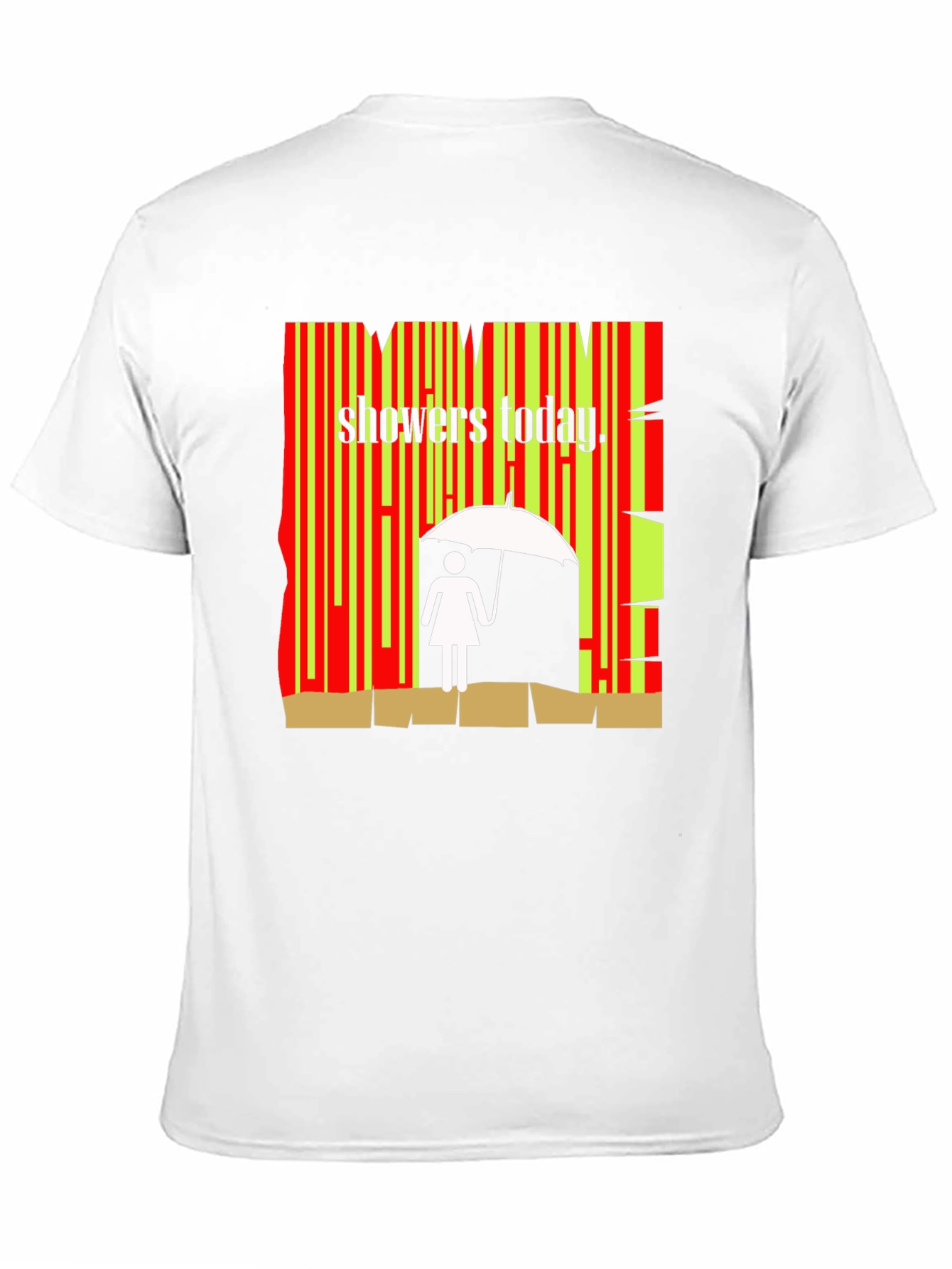 Showers Today Graphic Tee - Quirky Weather Humor