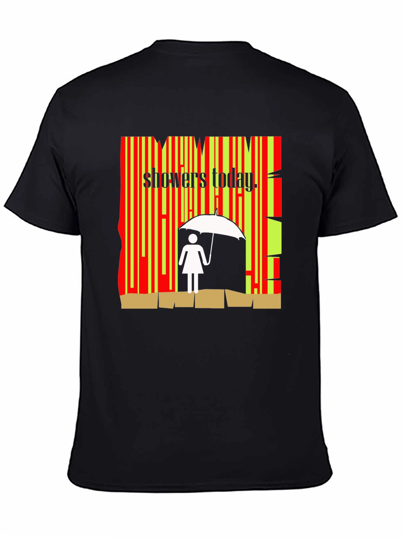 Showers Today Graphic Tee - Quirky Weather Humor