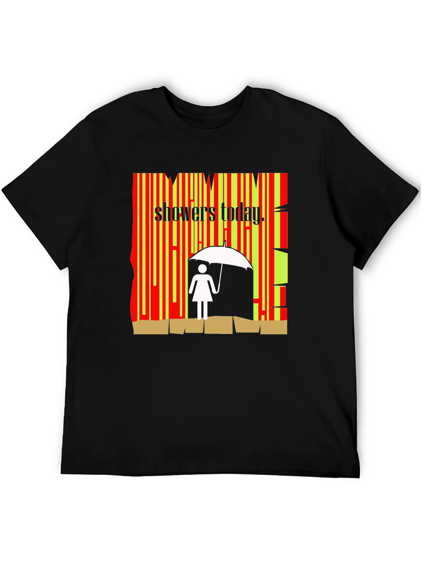 Showers Today Graphic Tee - Quirky Weather Humor
