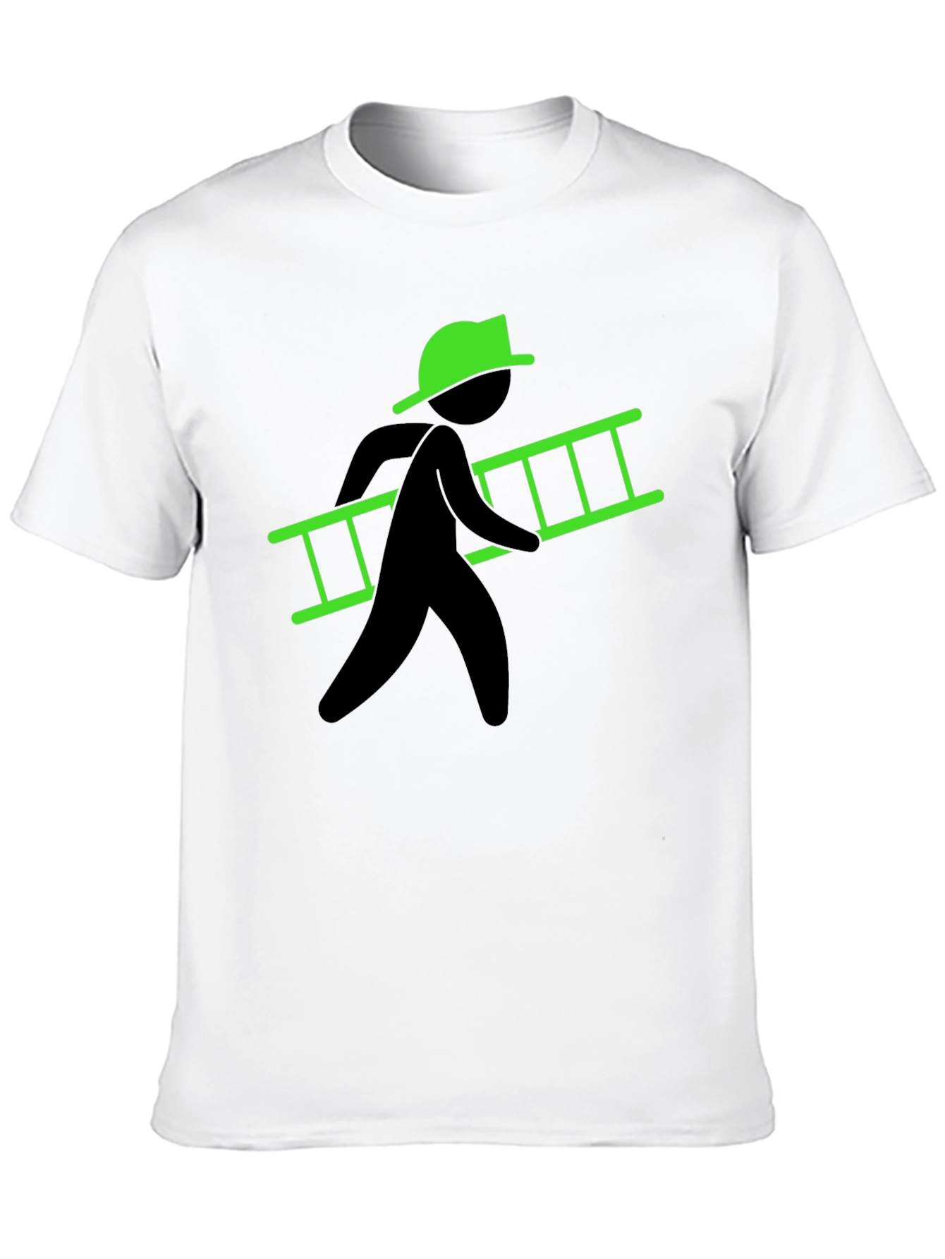 Ladder Carrier Graphic Tee - Black Cotton