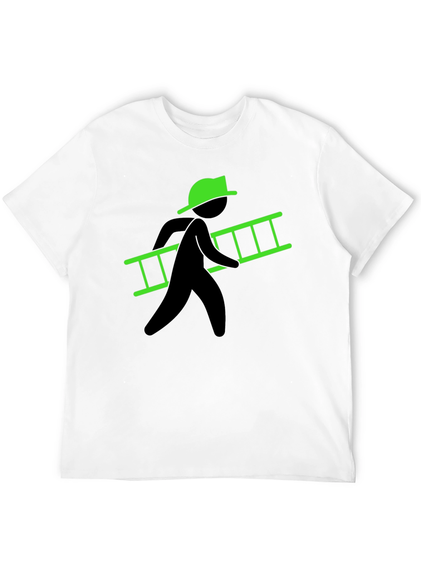 Ladder Carrier Graphic Tee - Black Cotton
