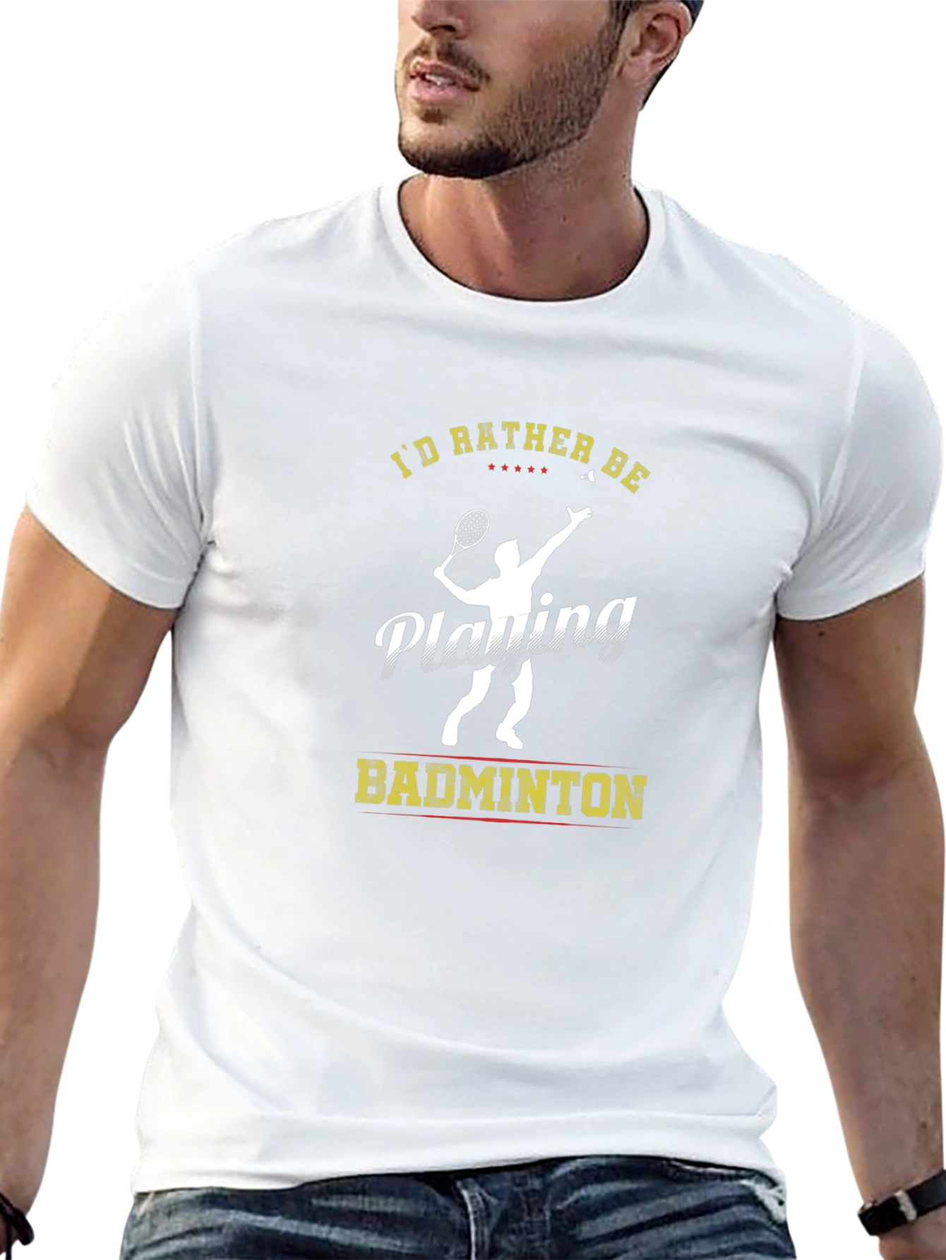 Id Rather Be Playing Badminton T-Shirt