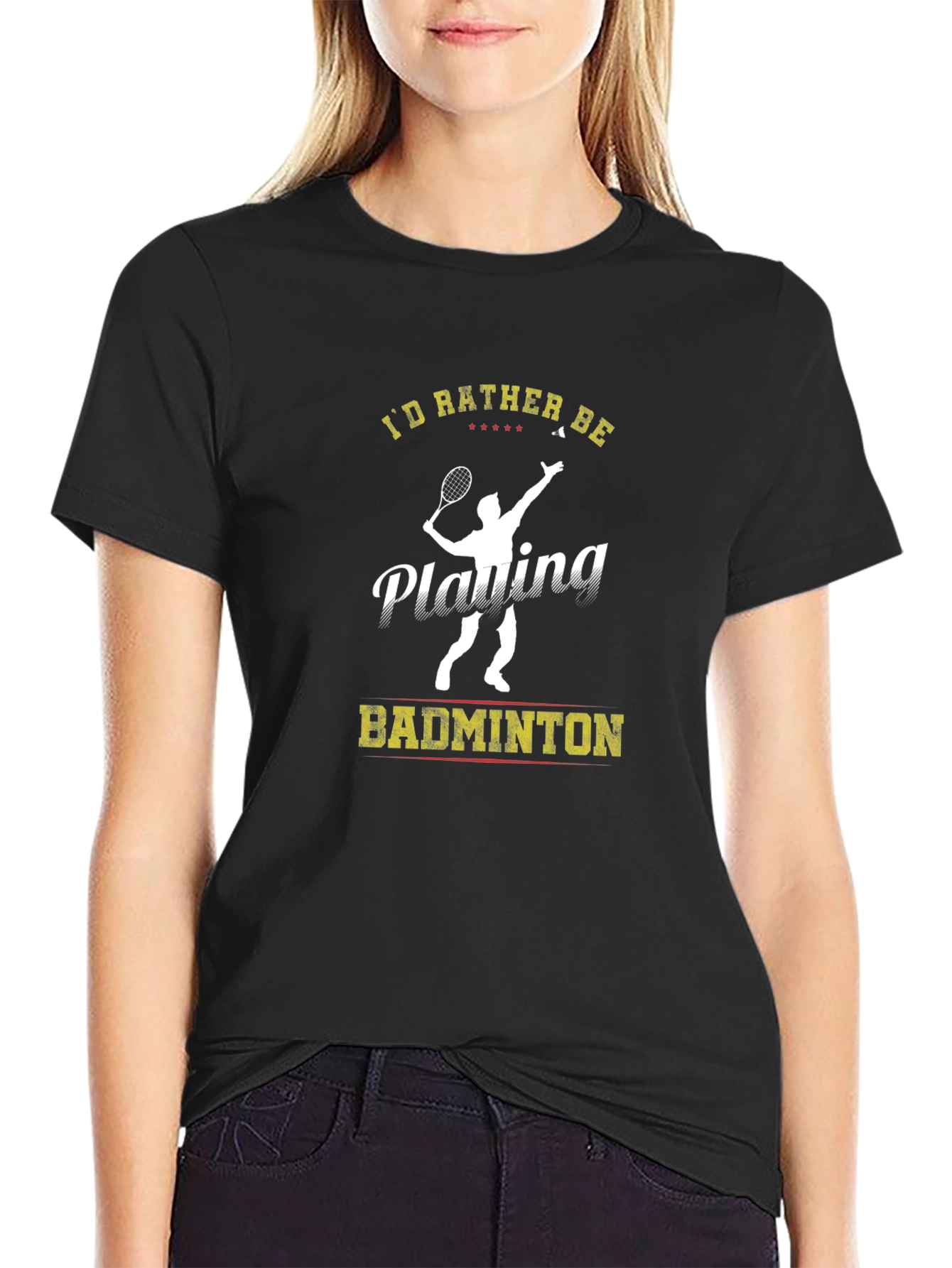 Id Rather Be Playing Badminton T-Shirt