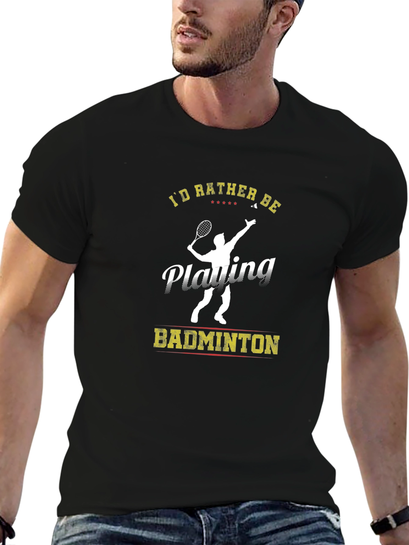 Id Rather Be Playing Badminton T-Shirt