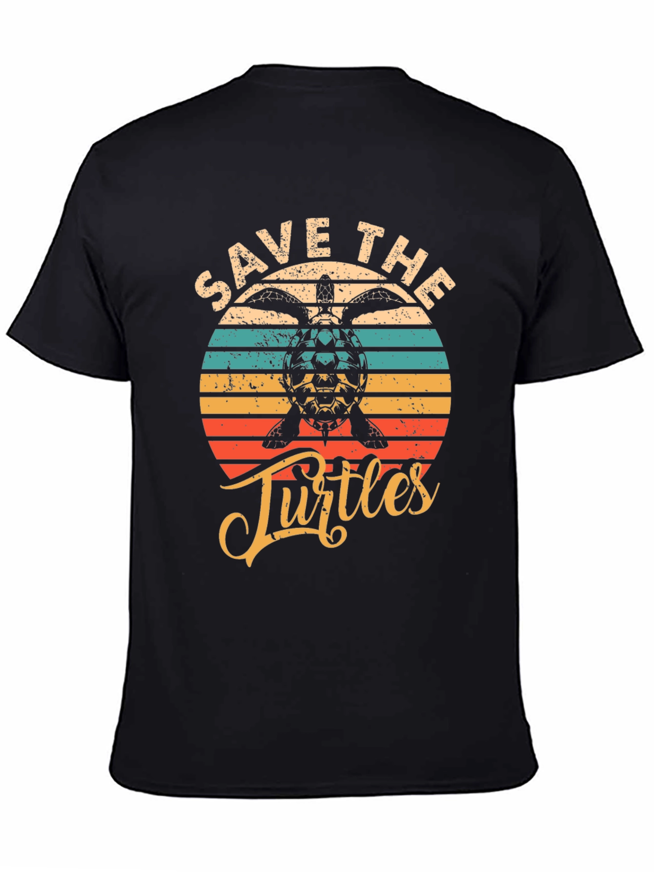 Save the Turtles Graphic Tee - Retro Style