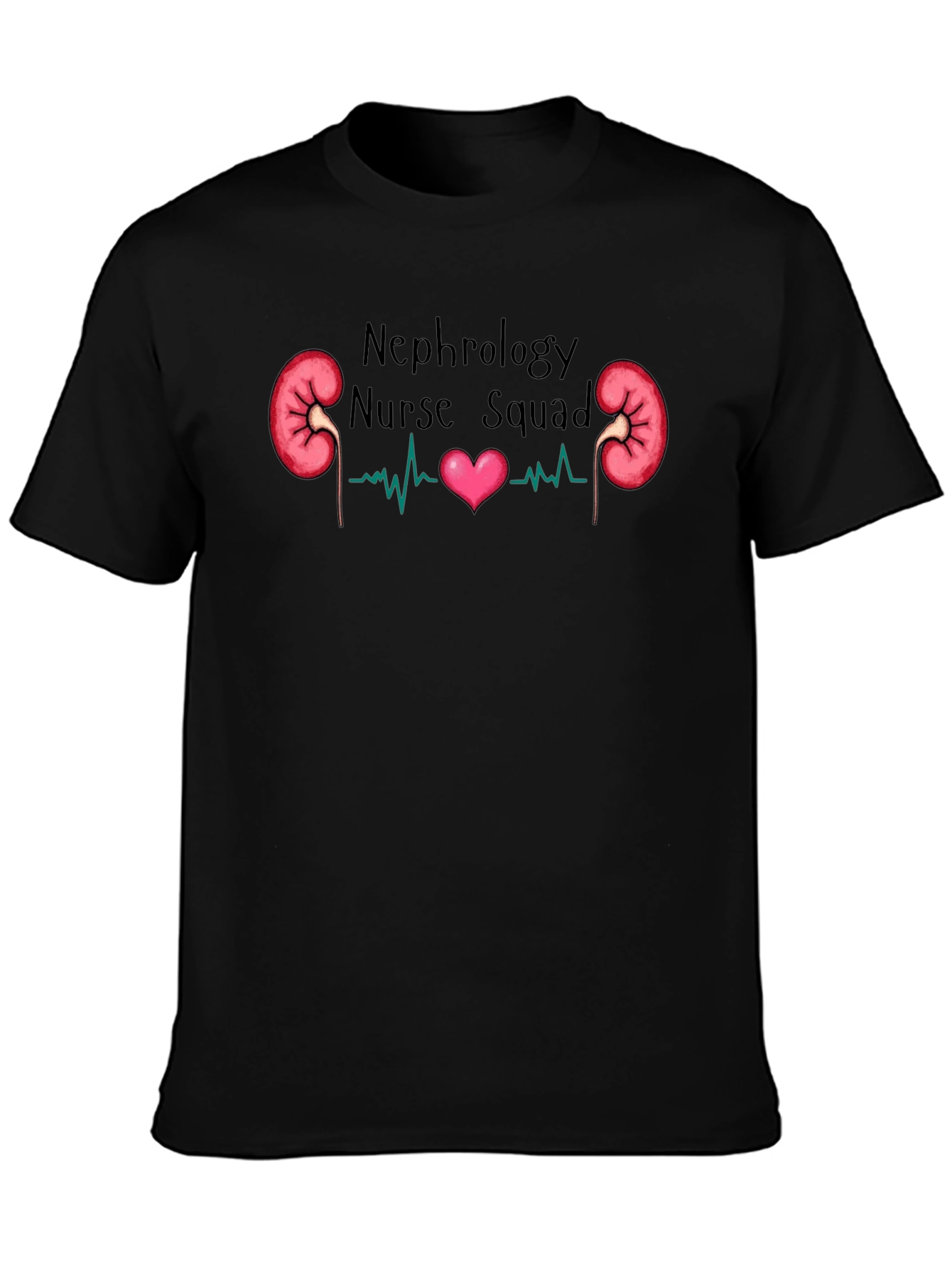 Nephrology Nurse Squad Black Graphic Tee
