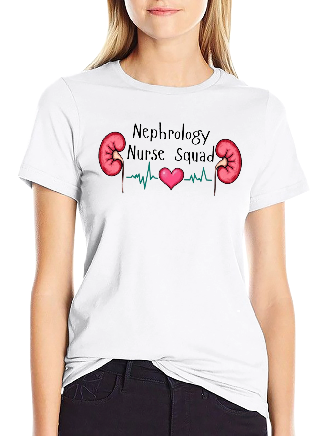 Nephrology Nurse Squad Black Graphic Tee