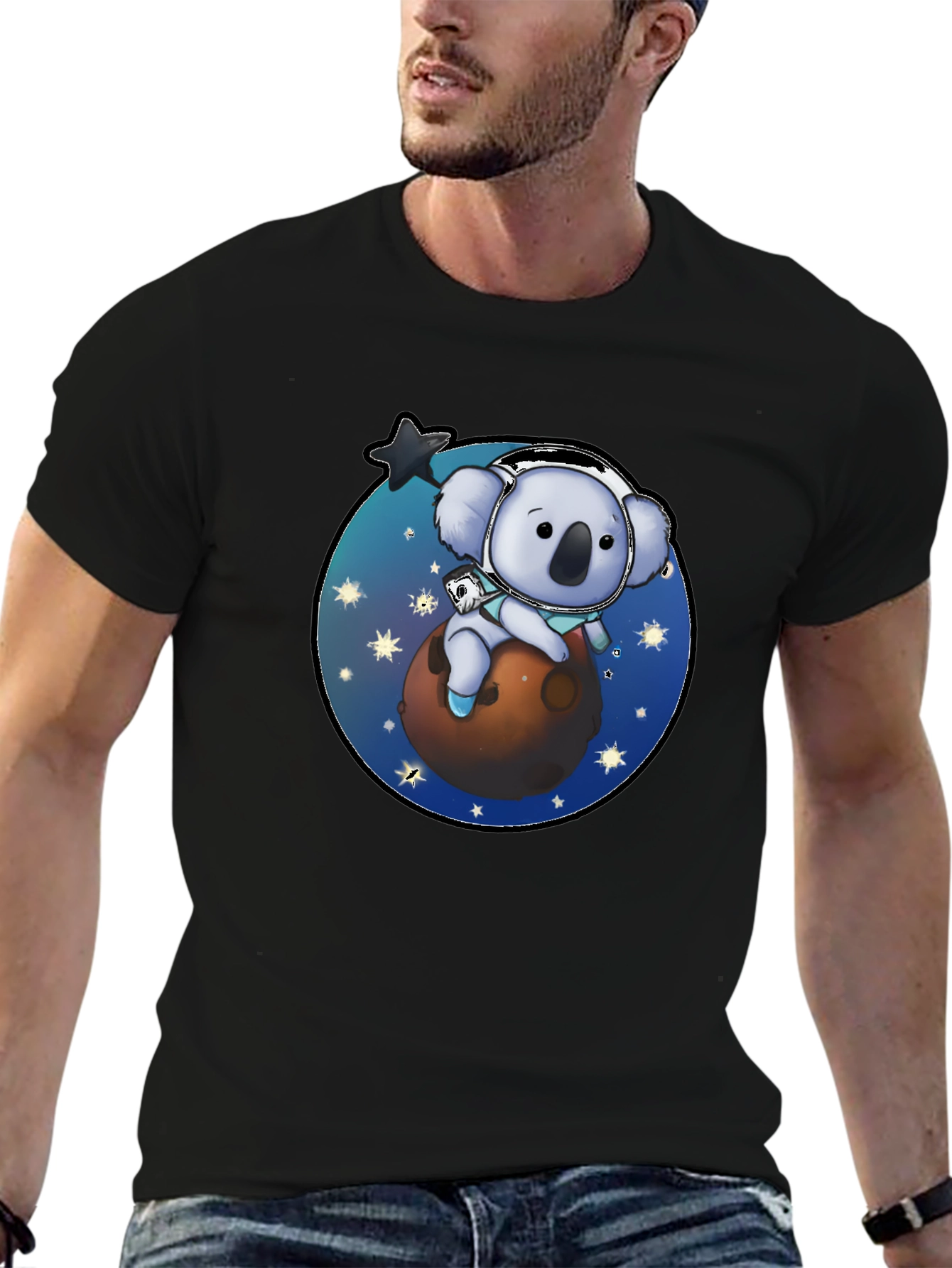 Koala Astronaut T-Shirt - Space Adventure Graphic Tee