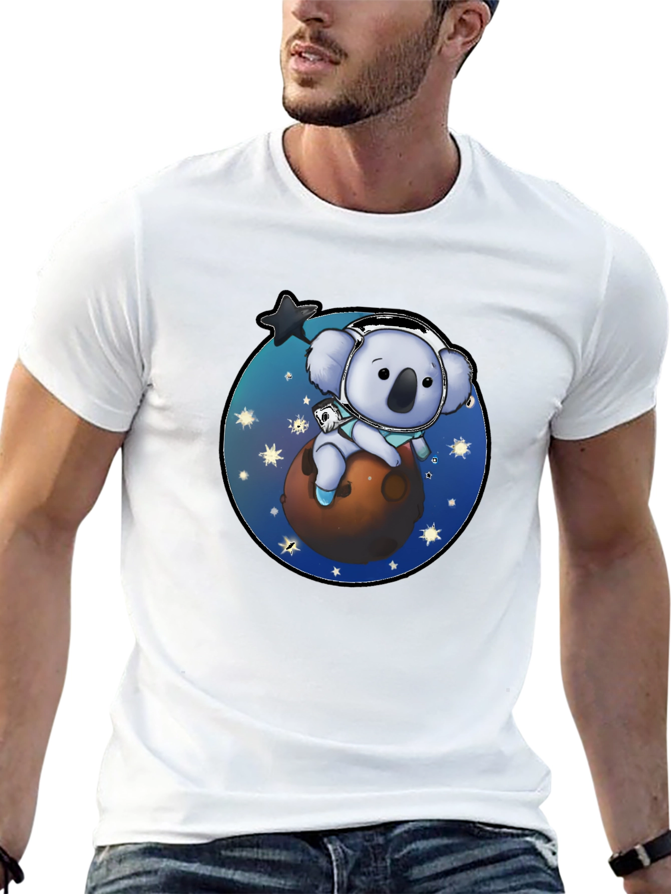 Koala Astronaut T-Shirt - Space Adventure Graphic Tee