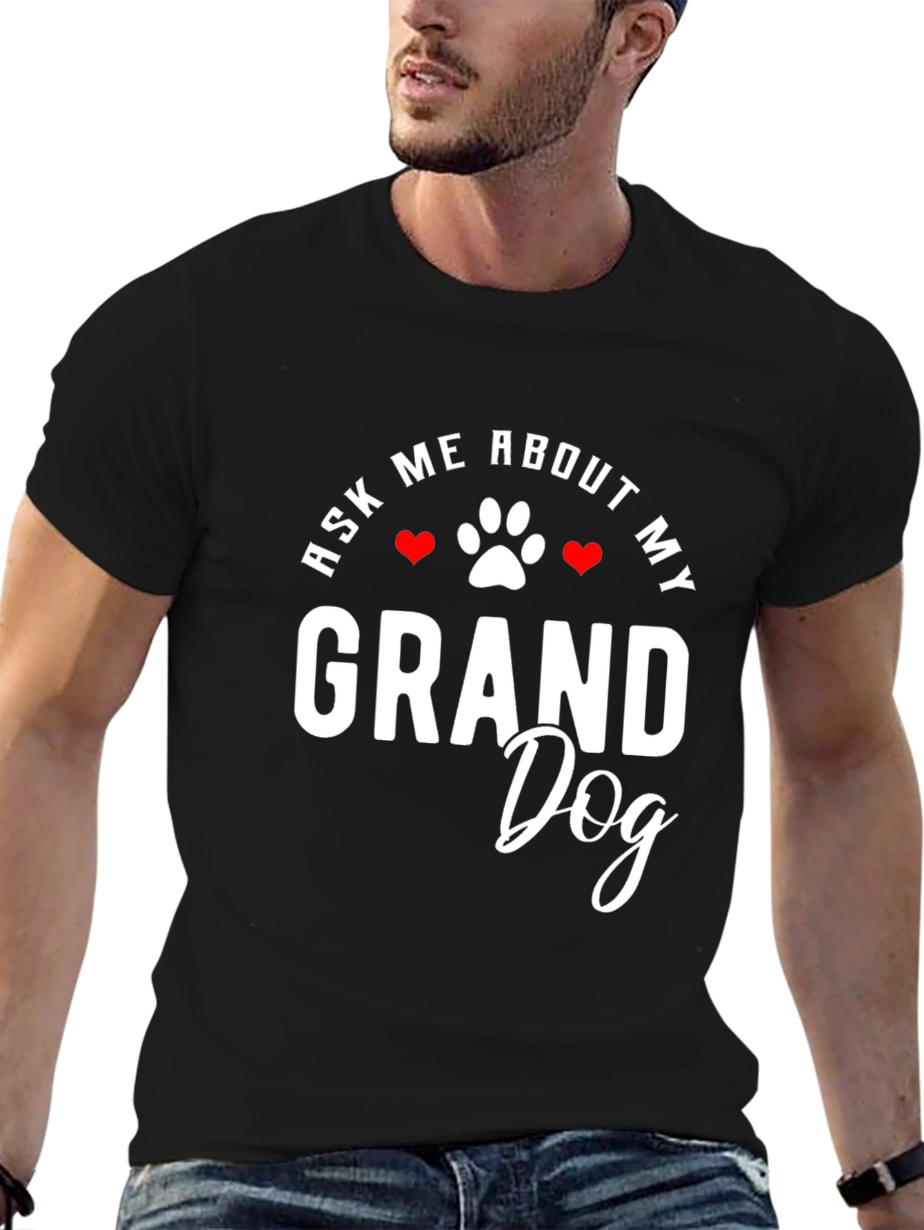 Ask Me About My Granddog Graphic T-Shirt