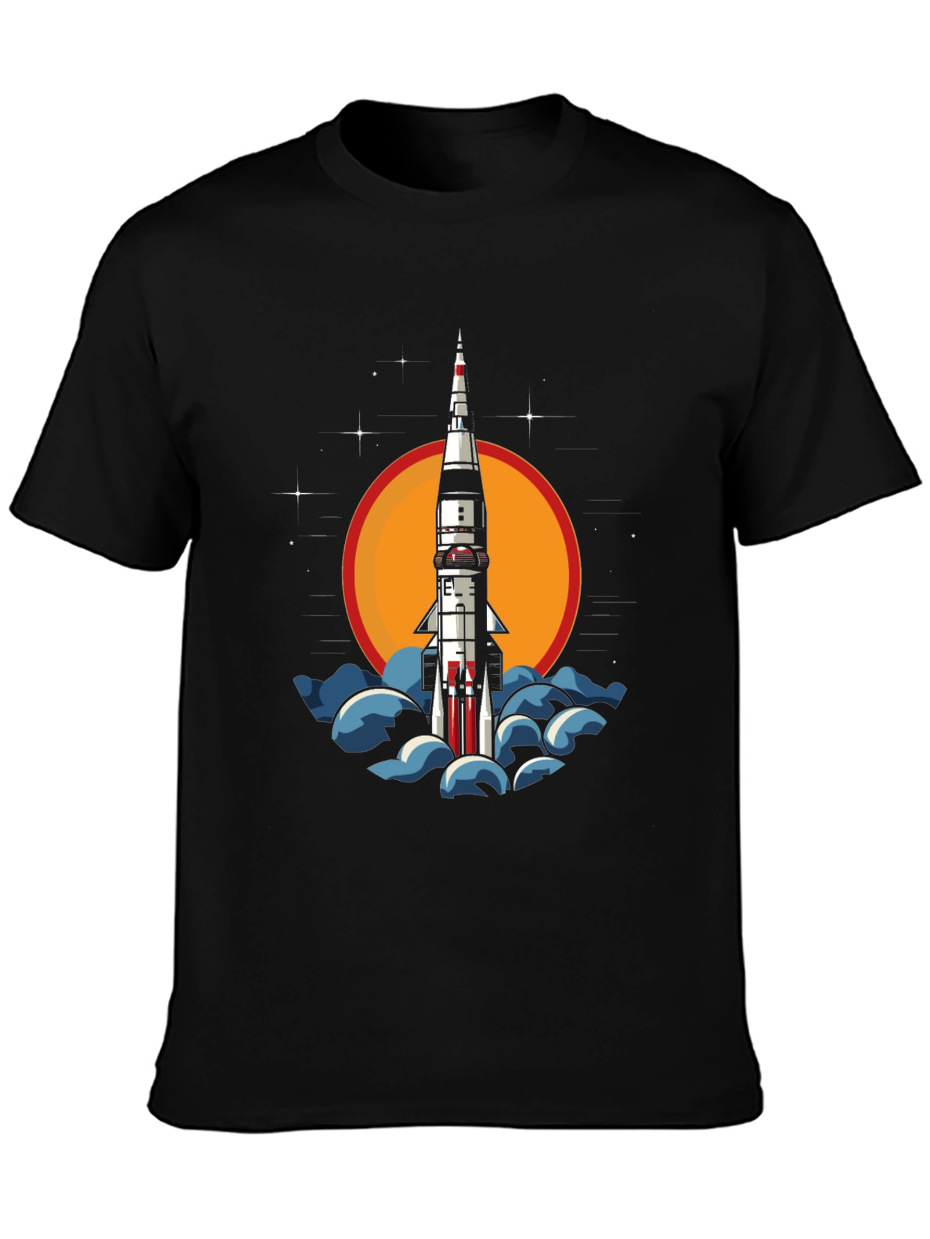 Rocket Launch Graphic Tee - Space Adventure Style
